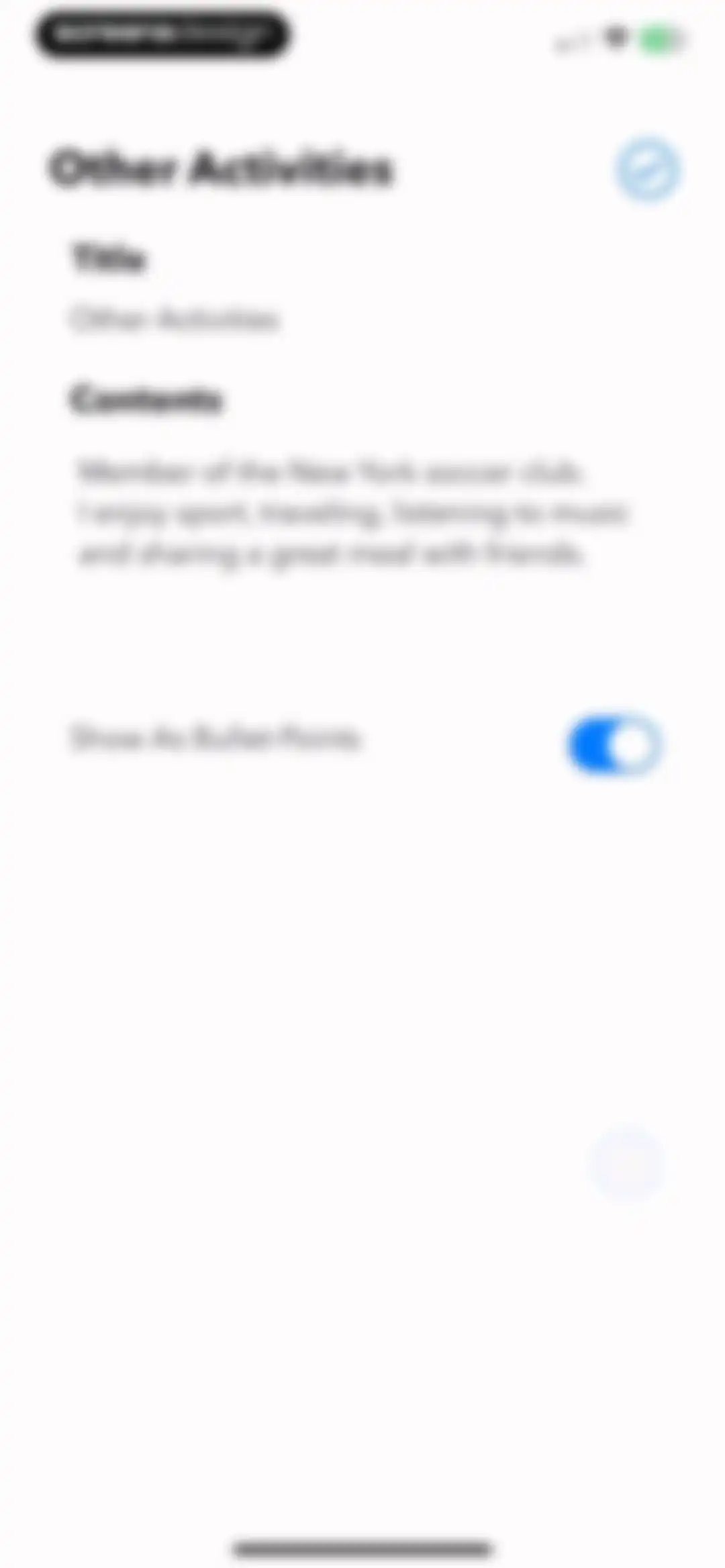 Resume Builder⁺ screen 15