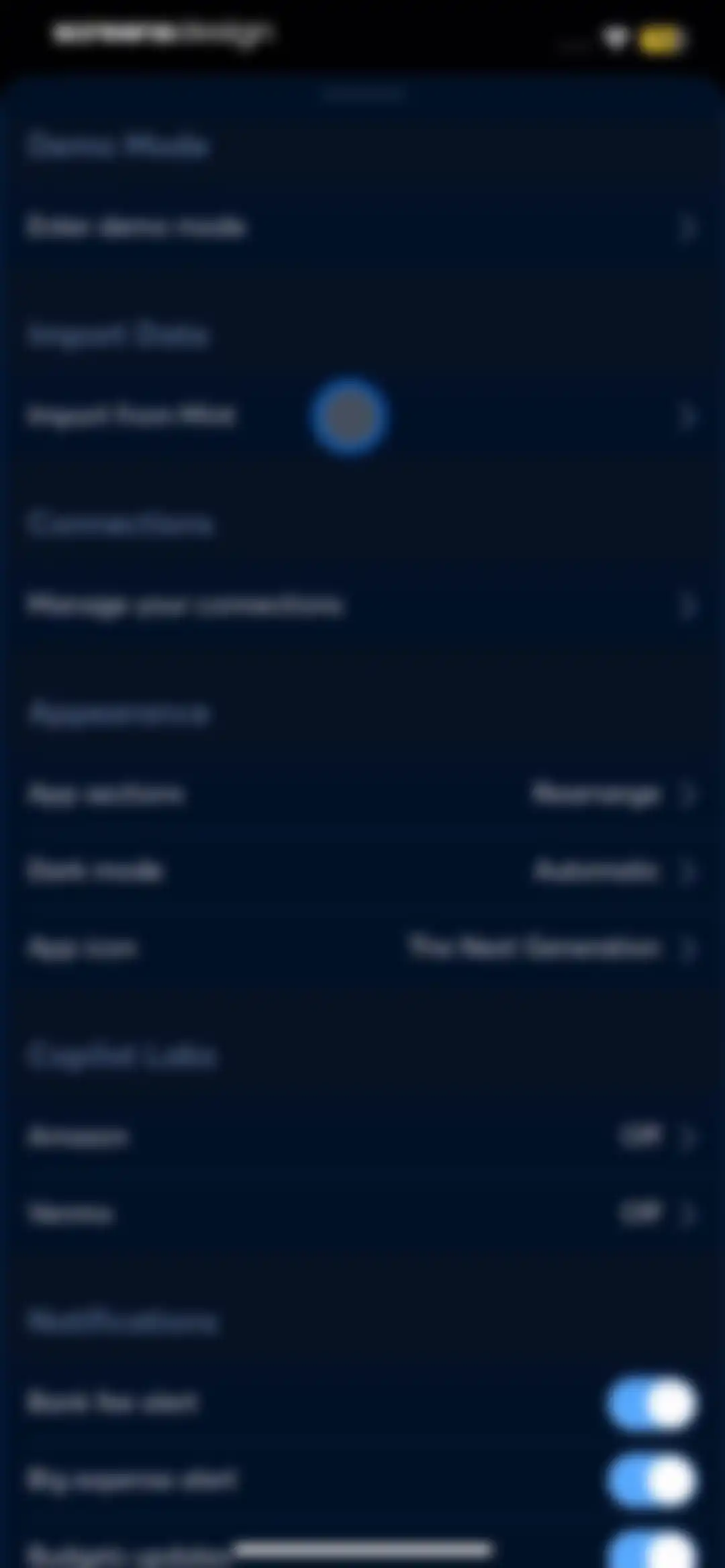 Copilot: Track & Budget Money screen 73