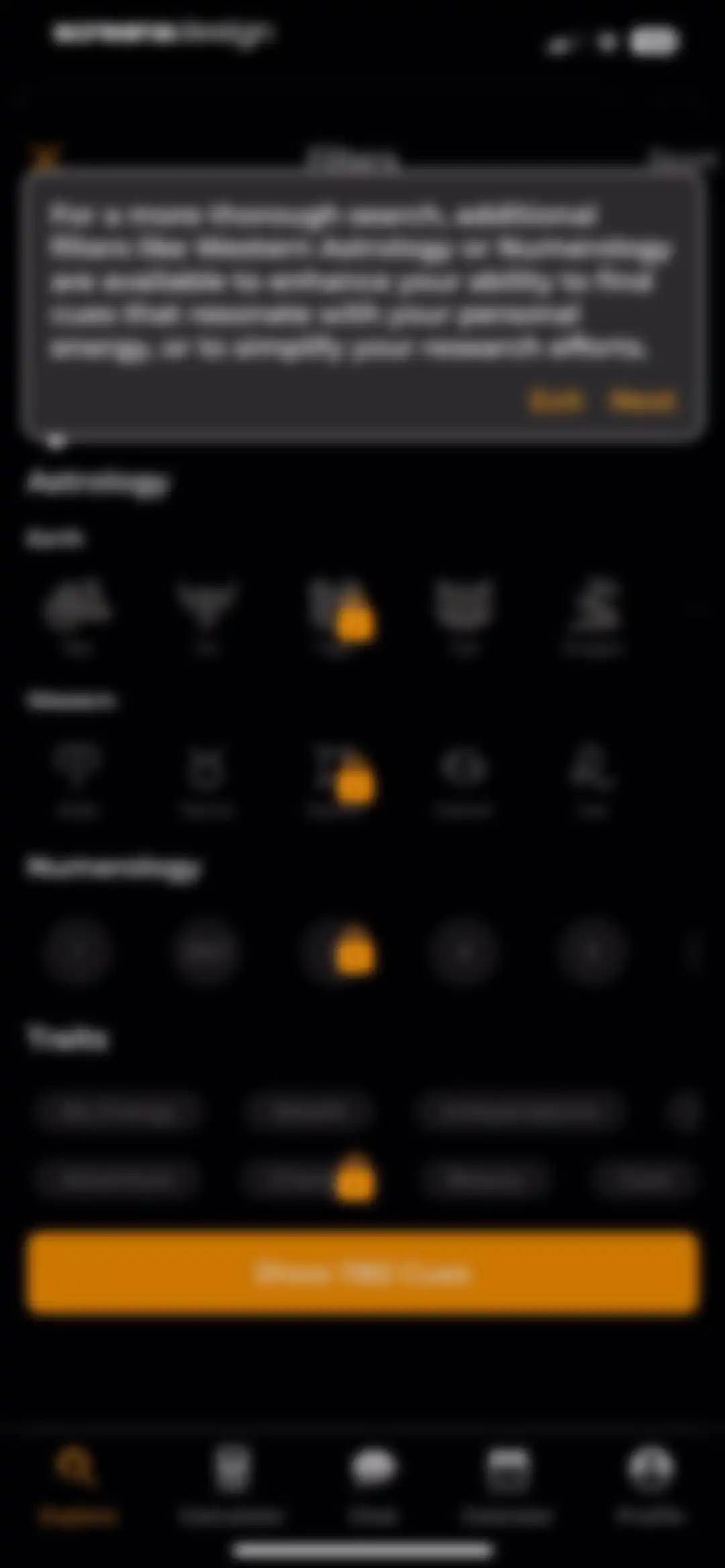 CUE Astrology screen 24