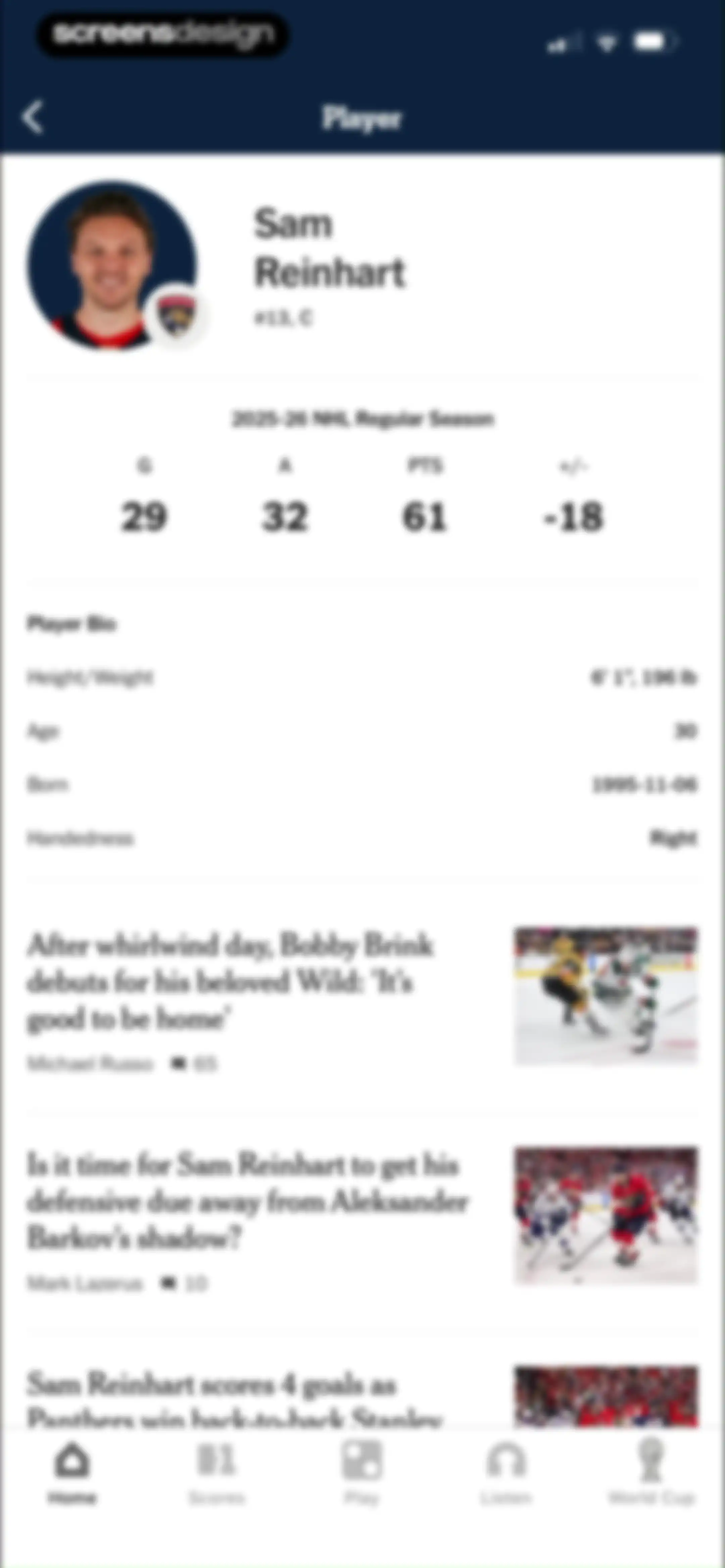 The Athletic: All Sports News screen 65