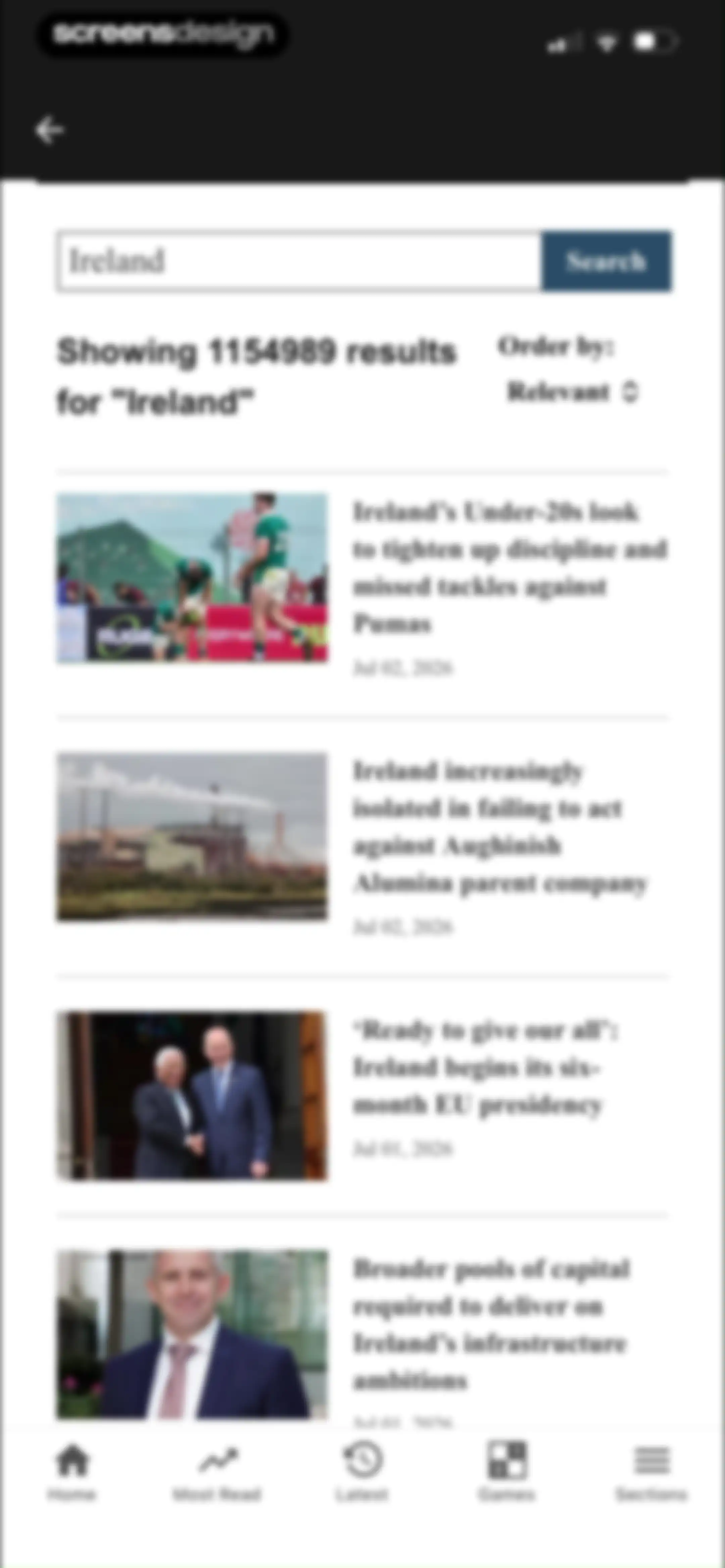 The Irish Times screen 33