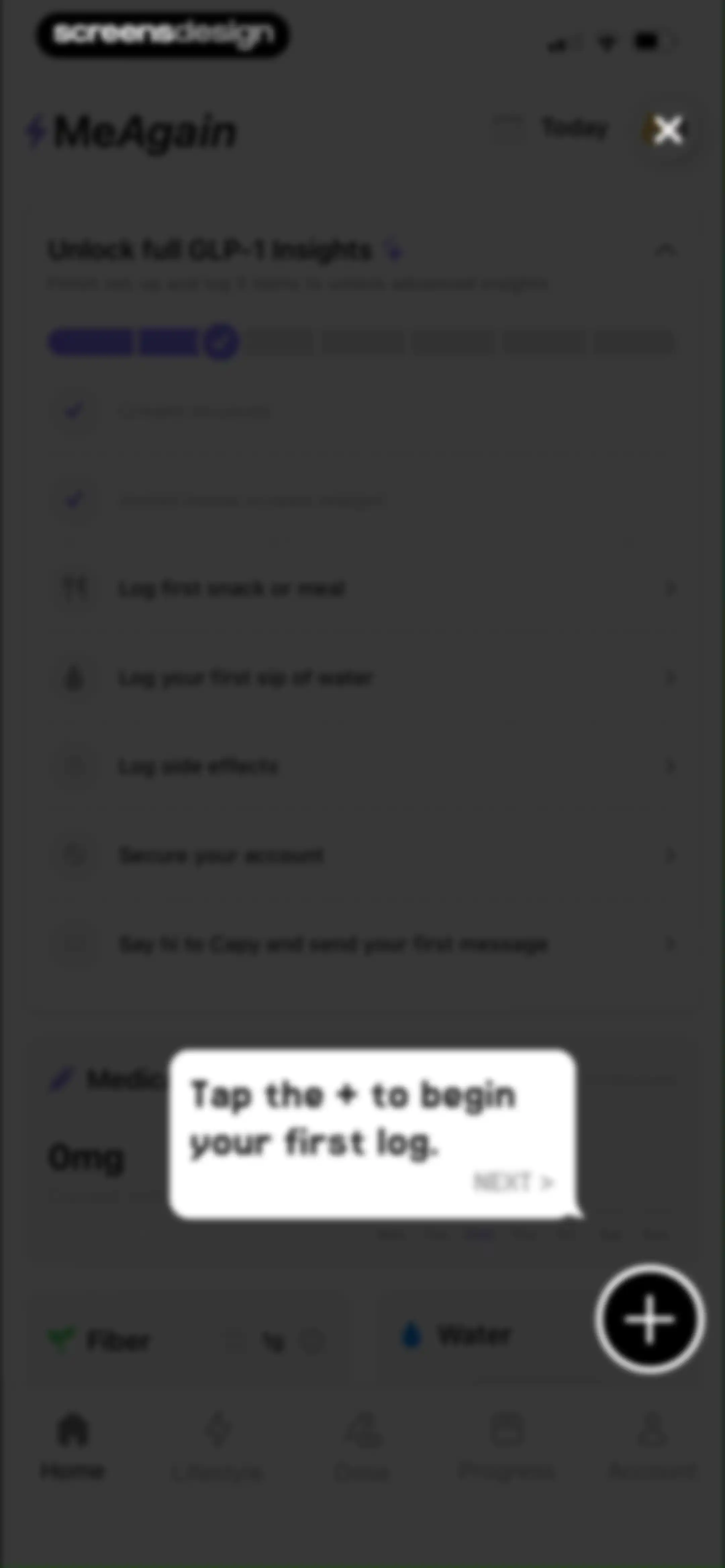 MeAgain: GLP-1 Tracker App screen 49