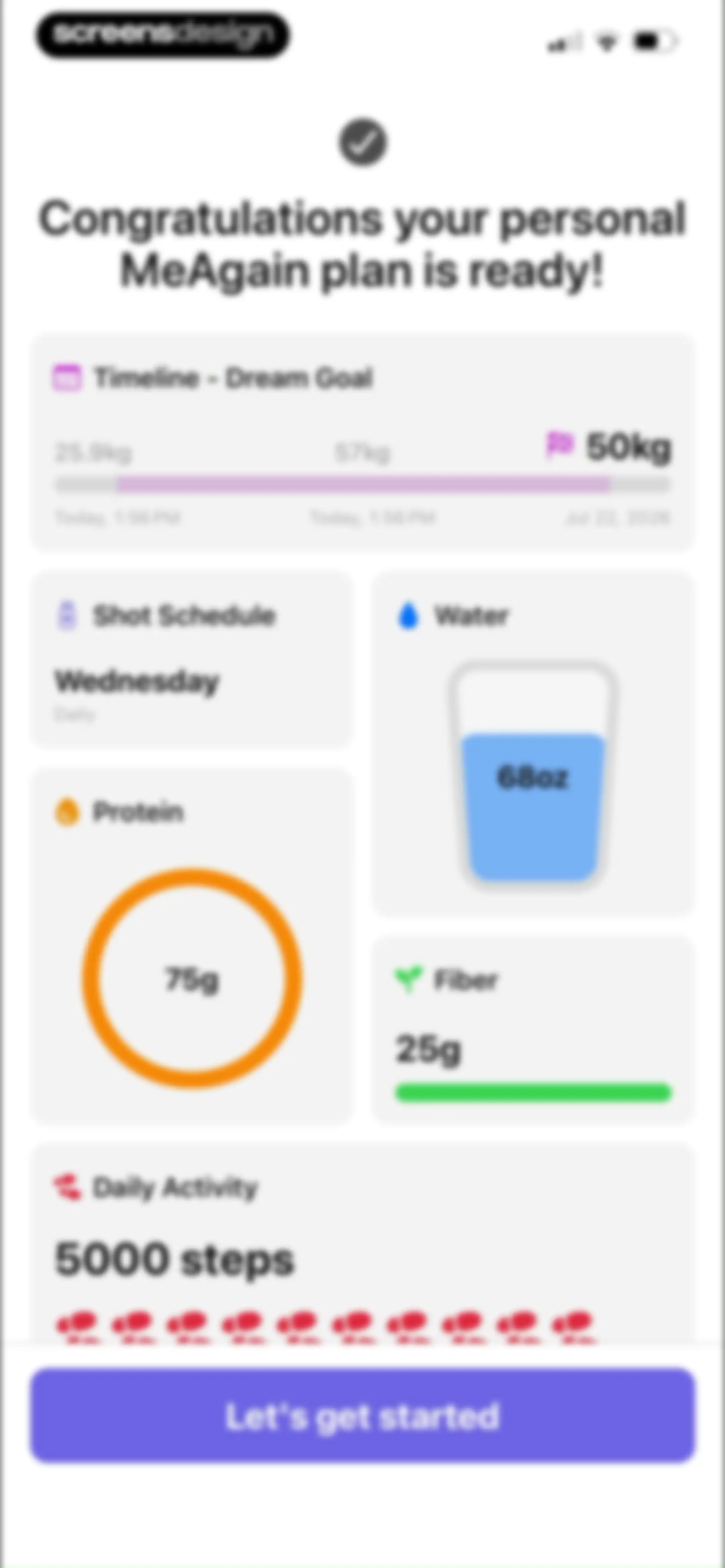 MeAgain: GLP-1 Tracker App screen 35