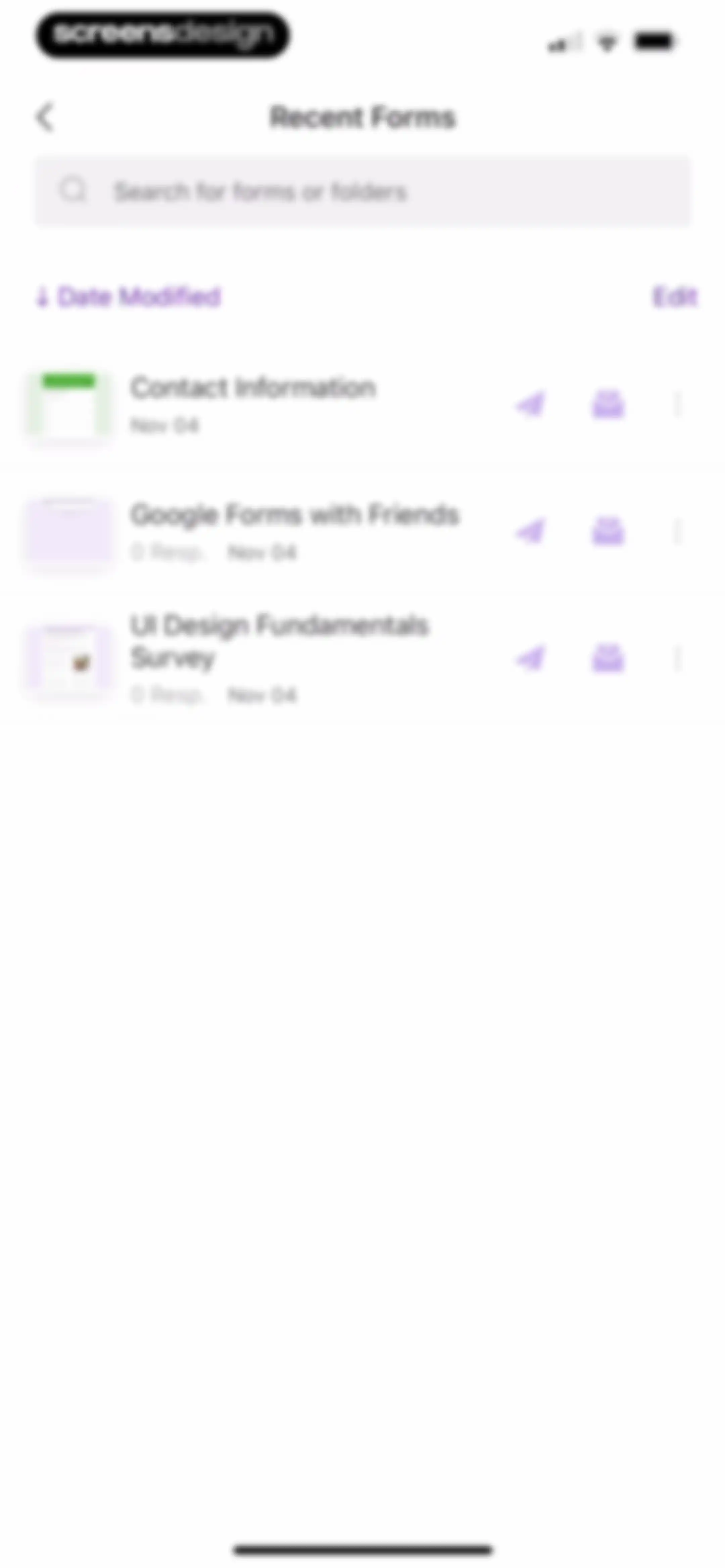Forms for Google Docs screen 99