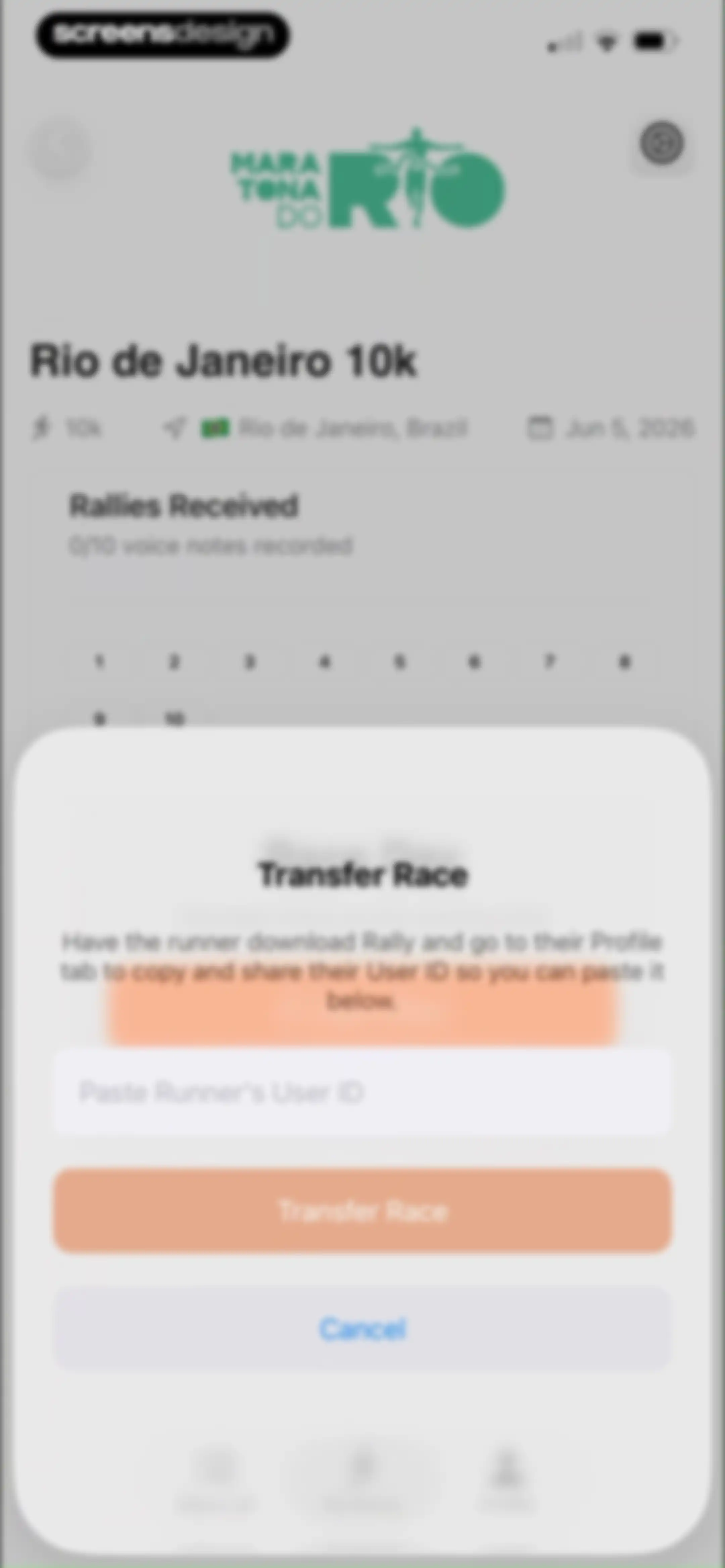 Rally: Voice Notes on Race Day screen 39