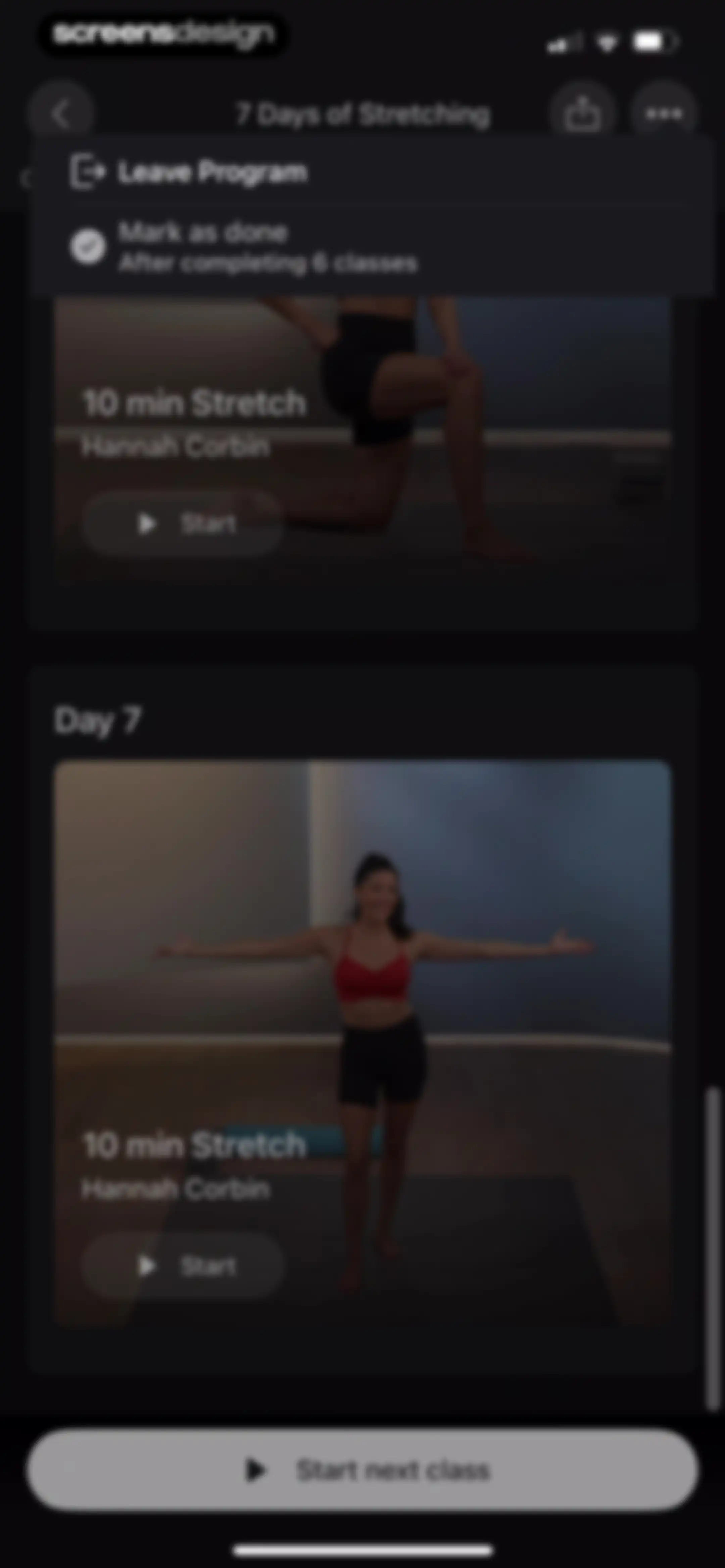 Peloton: Fitness & Workouts screen 160