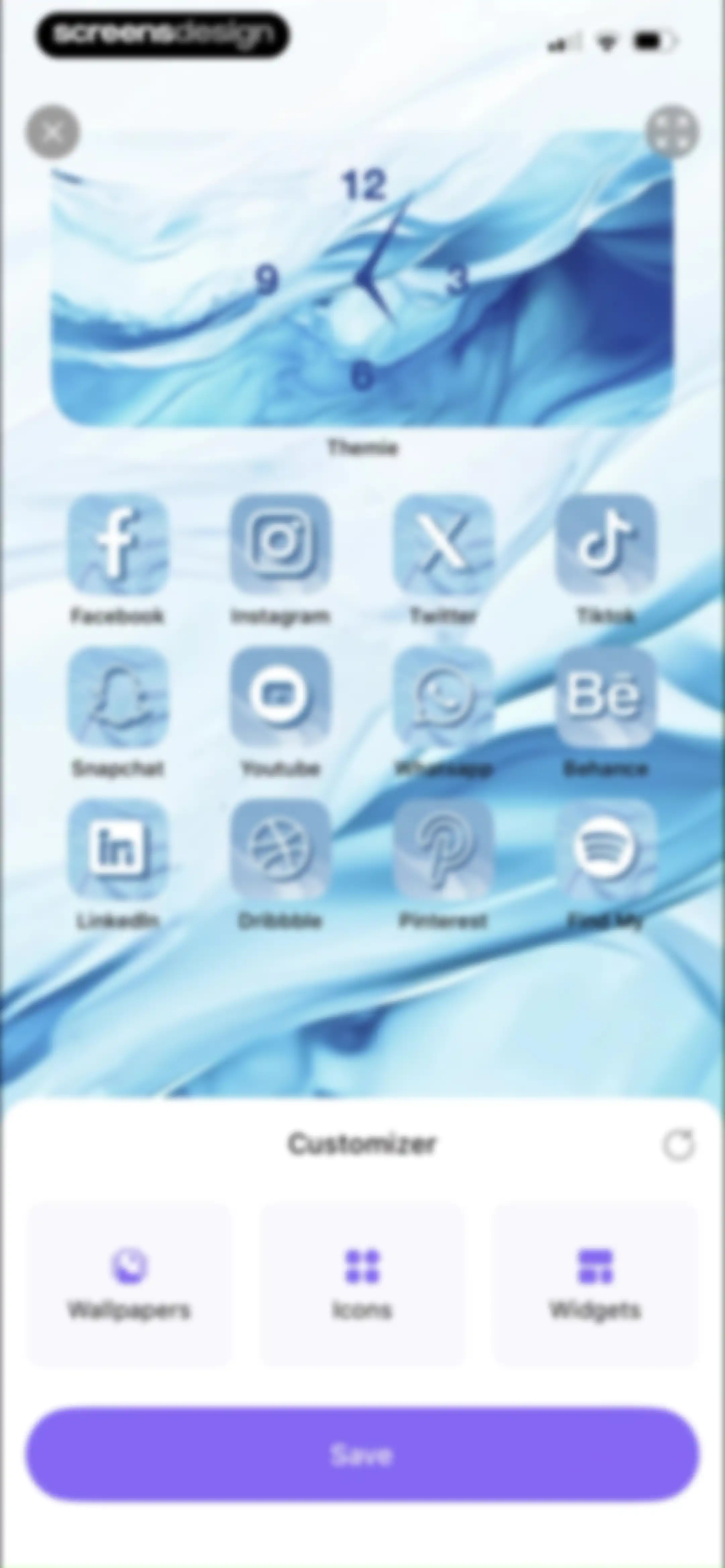 Themie: Wallpapers & Theme screen 46