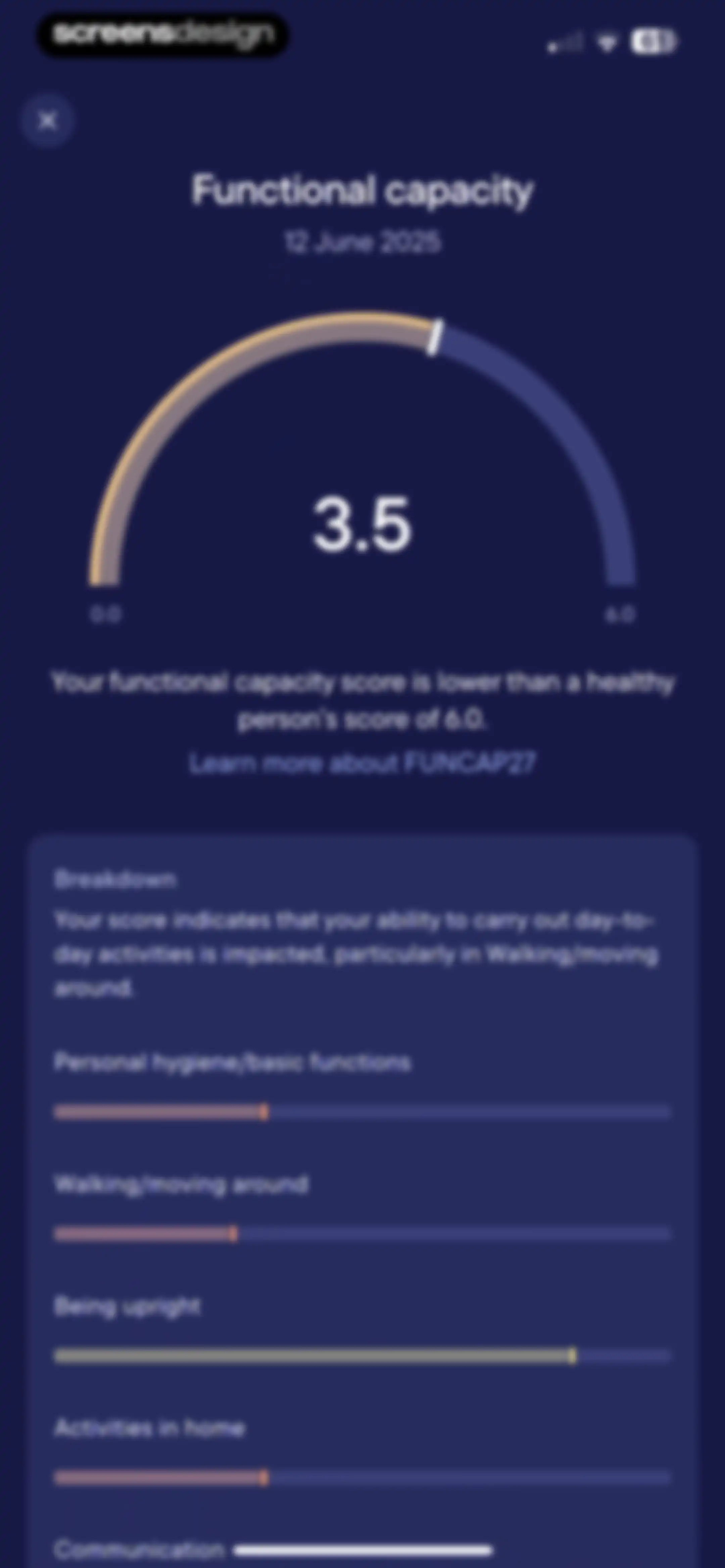 Visible: Pacing for illness screen 157