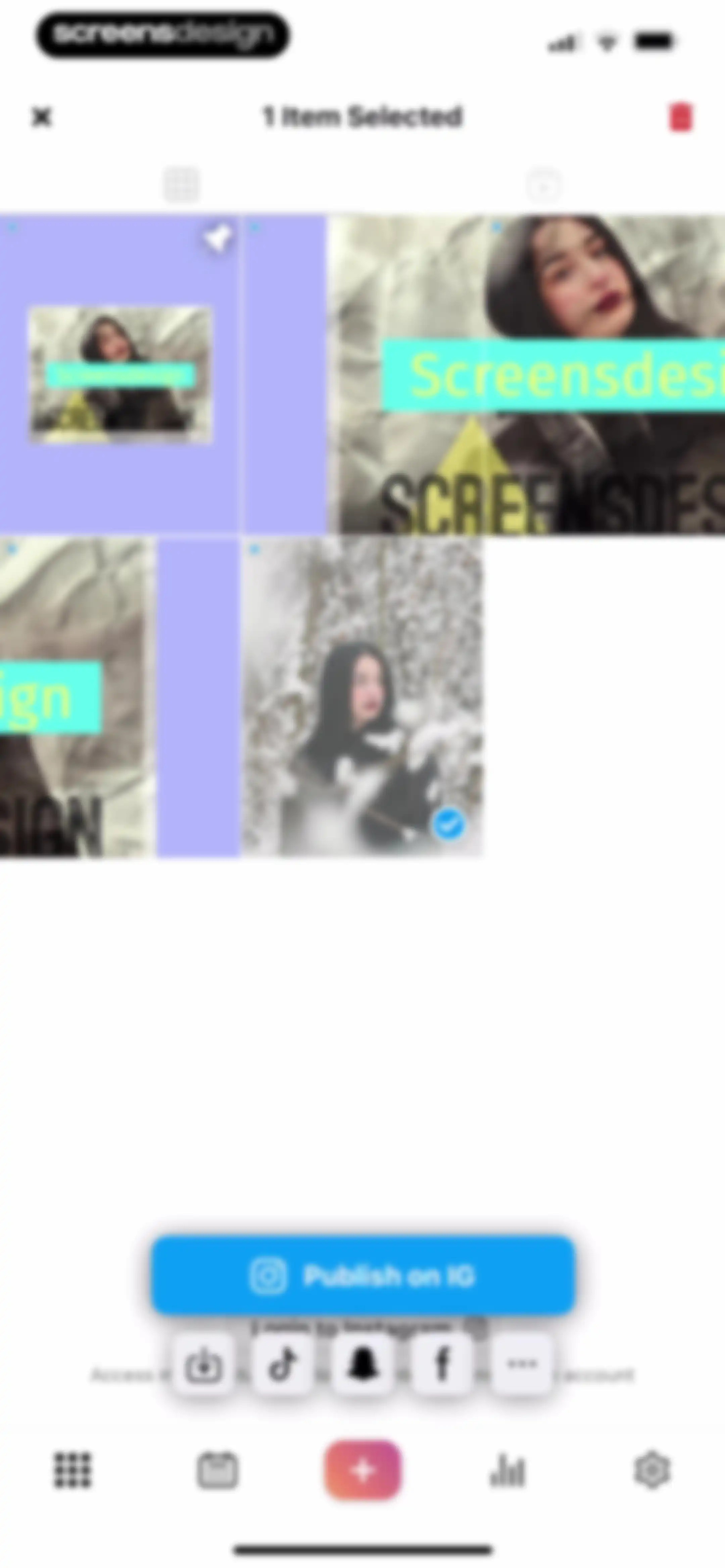 Feed Preview: Planner for IG screen 70