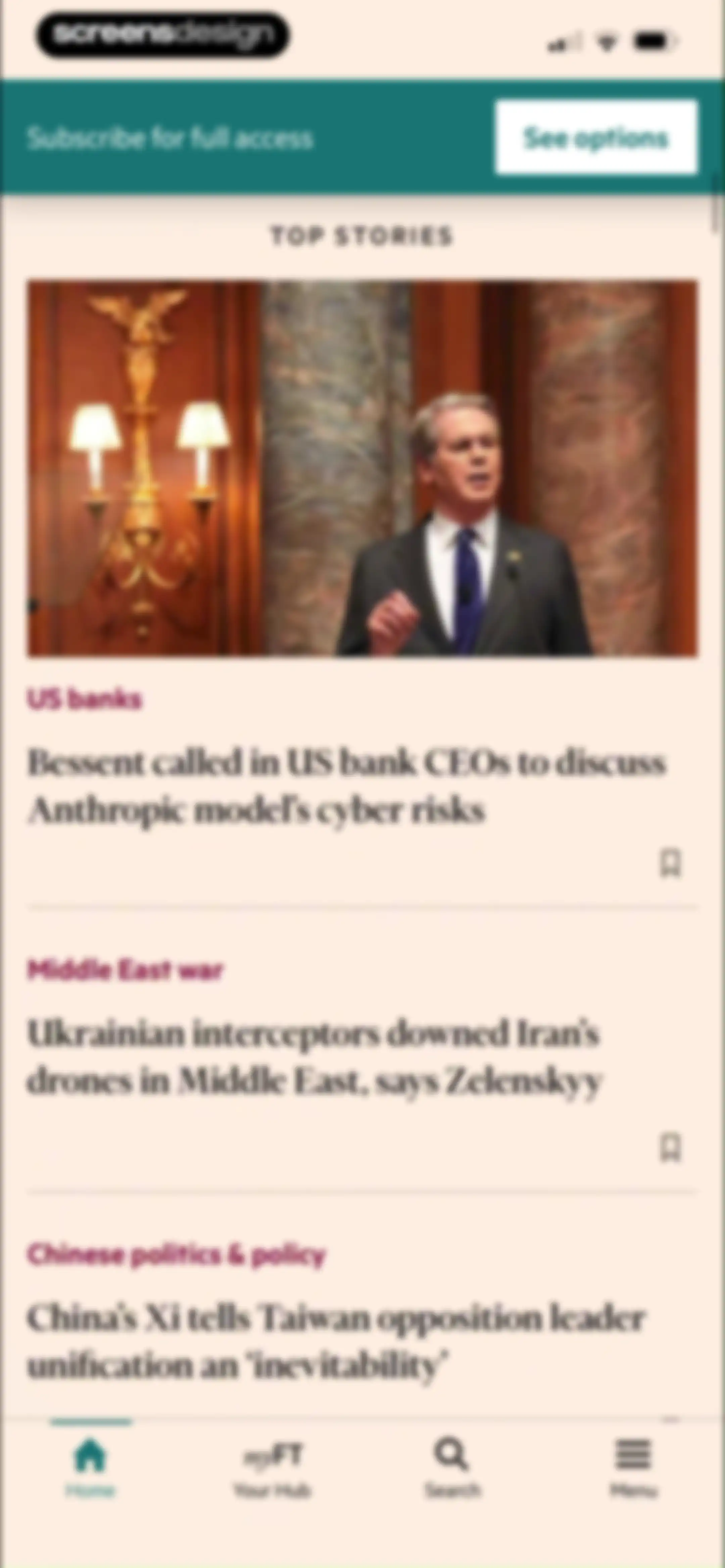 Financial Times: Business News screen 49