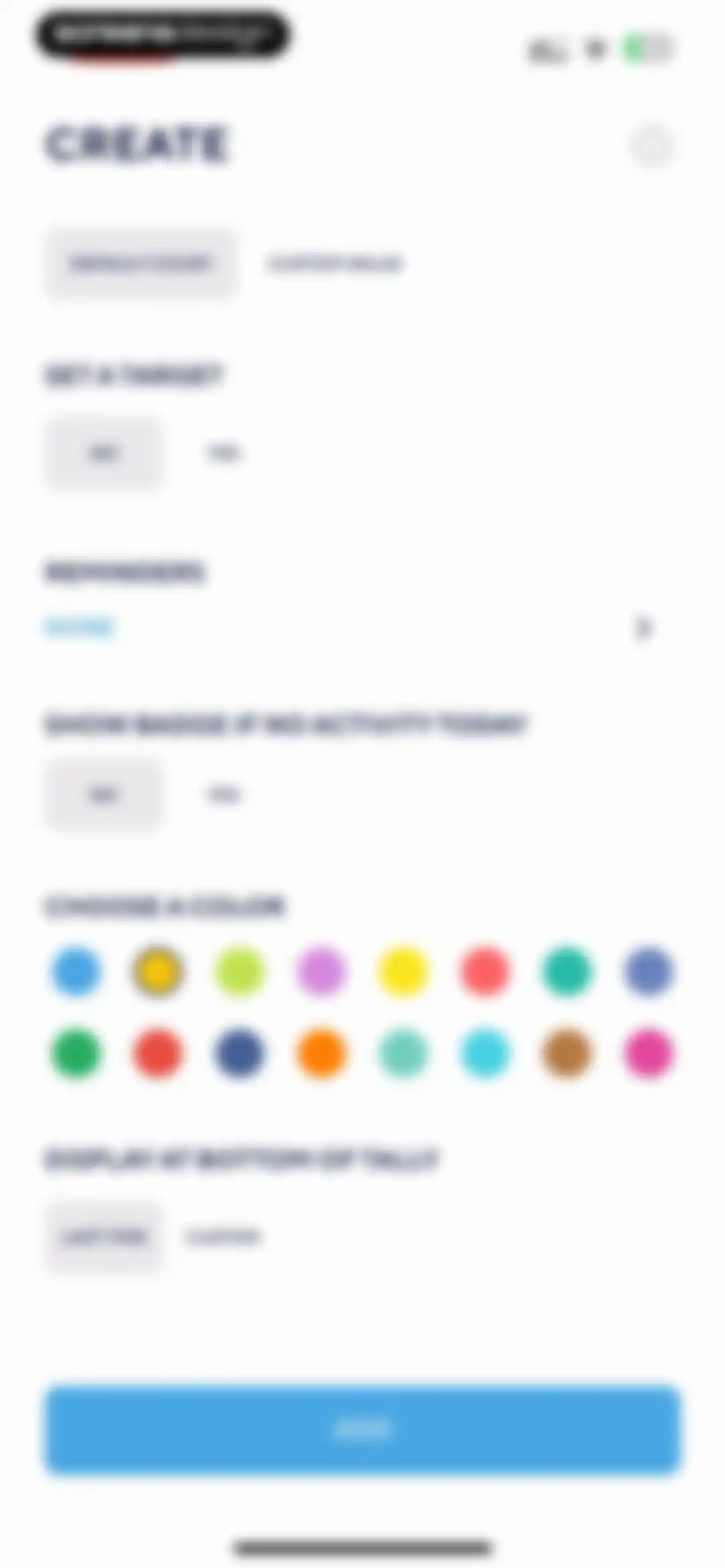 Tally: The Anything Tracker screen 35