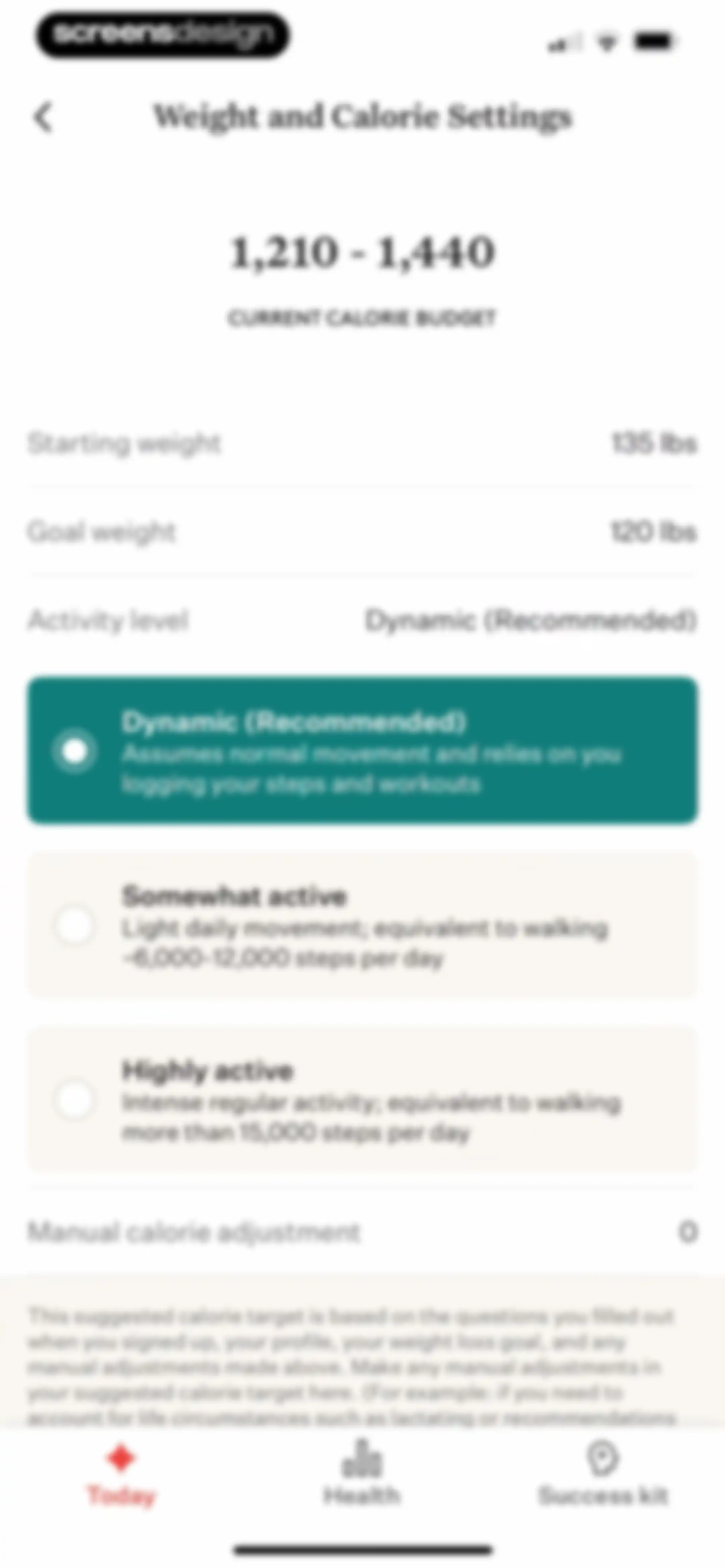 Noom Weight Loss, Food Tracker screen 145