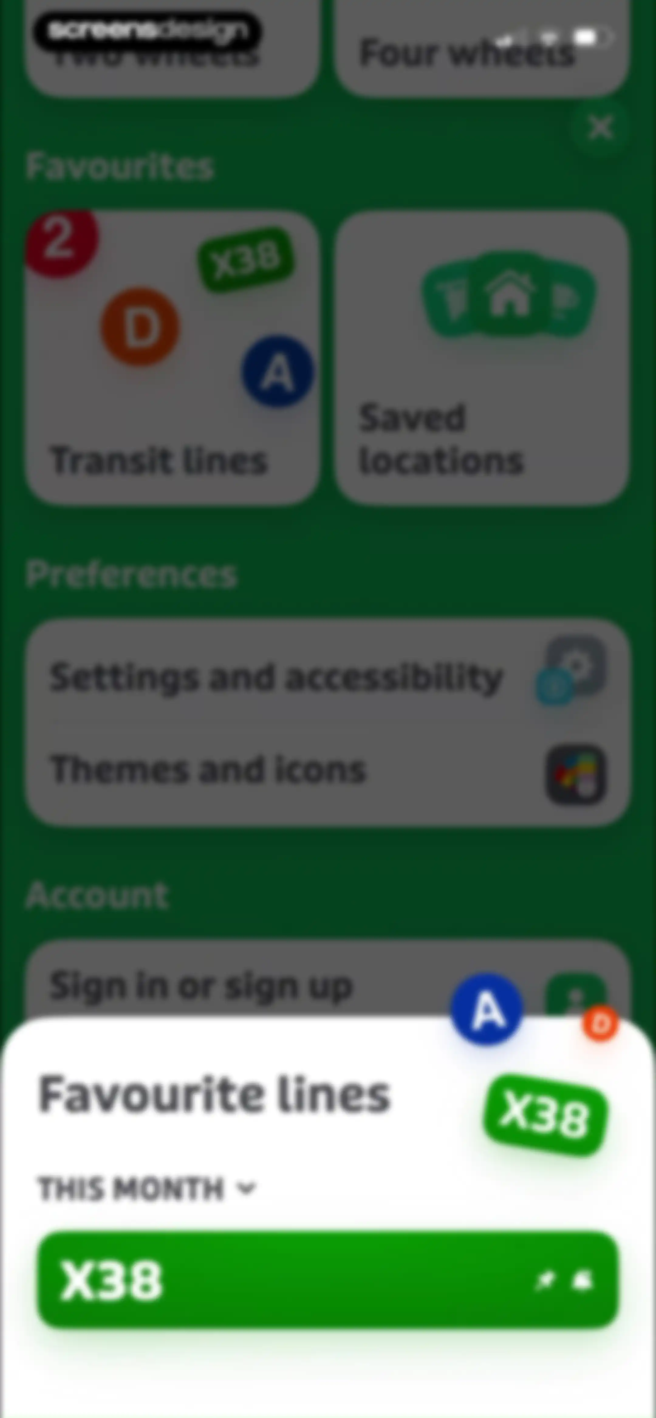 Transit • Subway & Bus Times screen 74