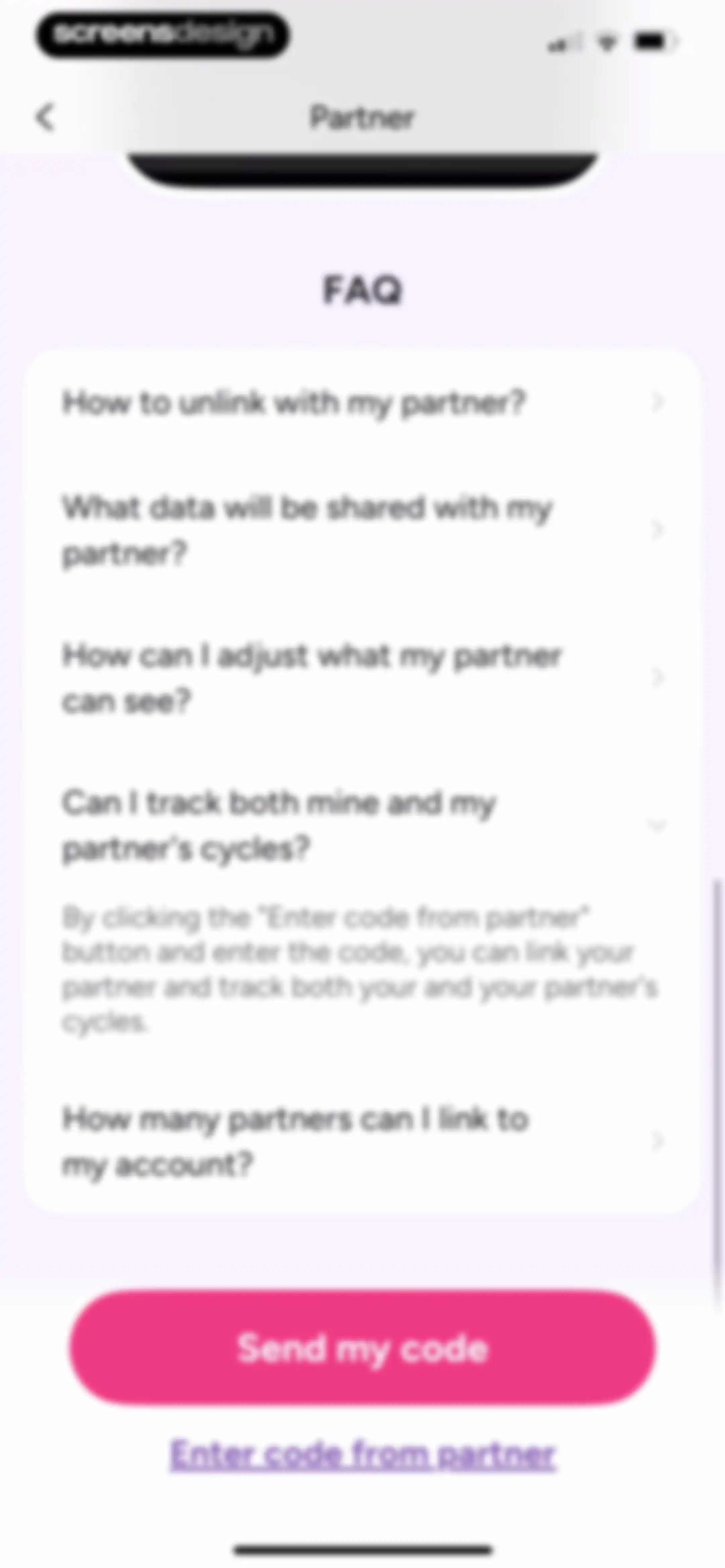 Period Tracker Period Calendar screen 118
