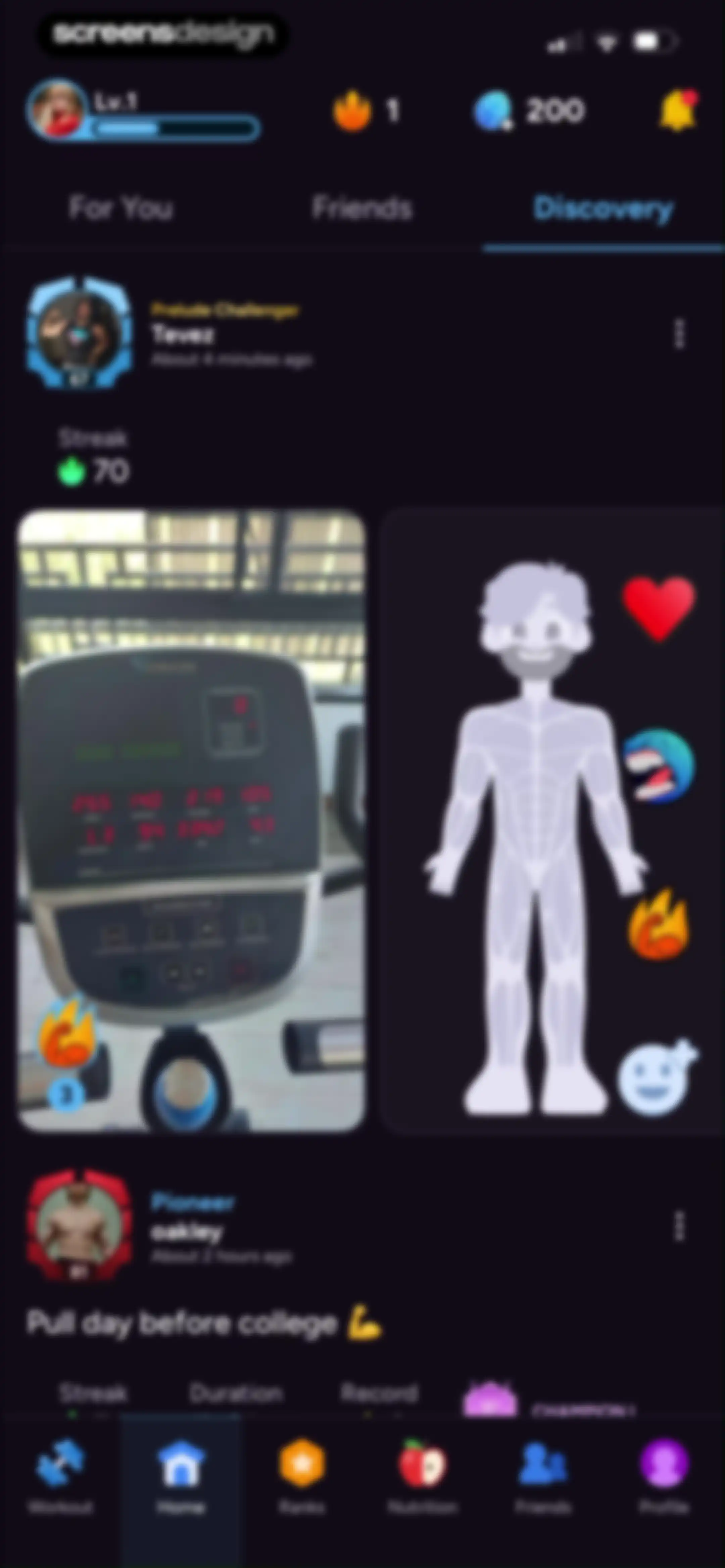 Liftoff - Ranked Gym Workouts screen 196