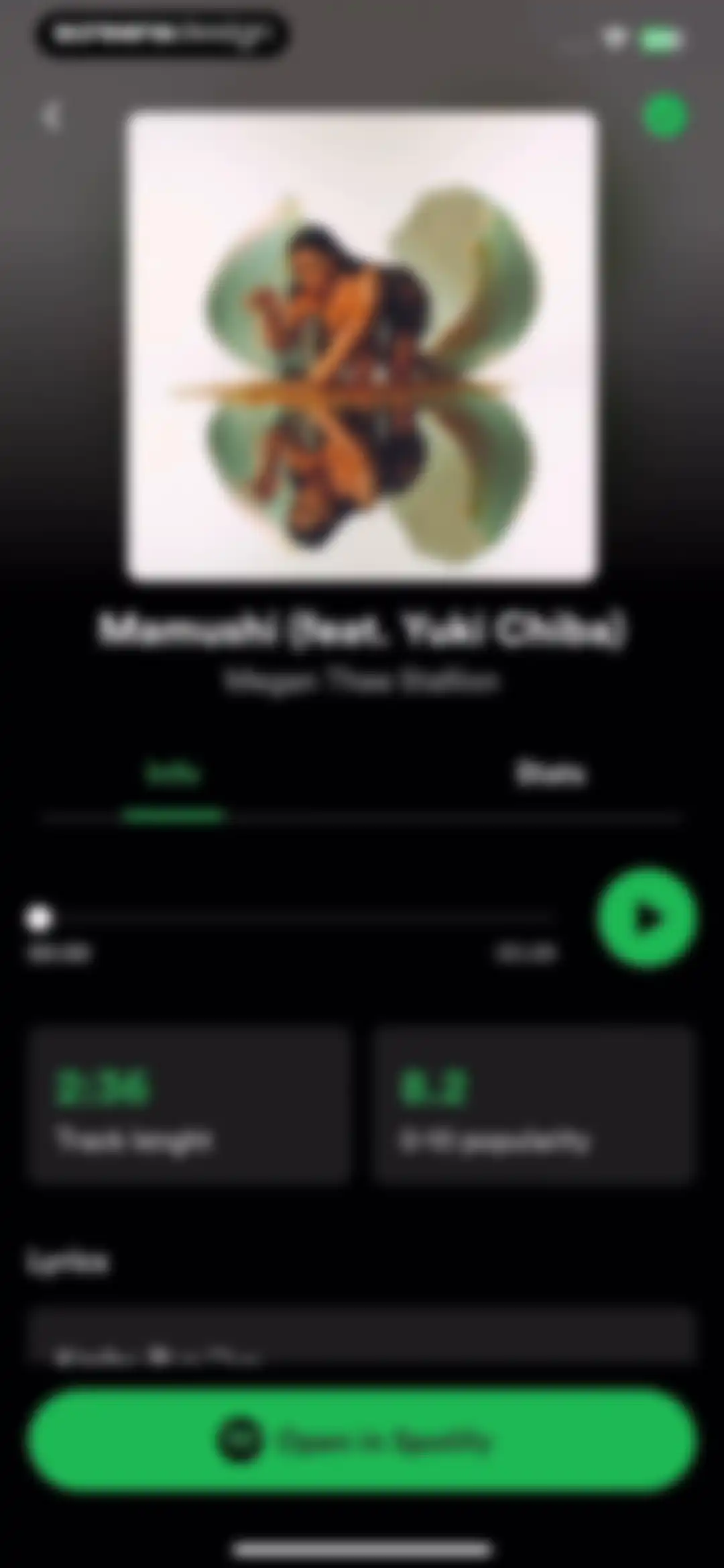 must.fm for Spotify Stats screen 90