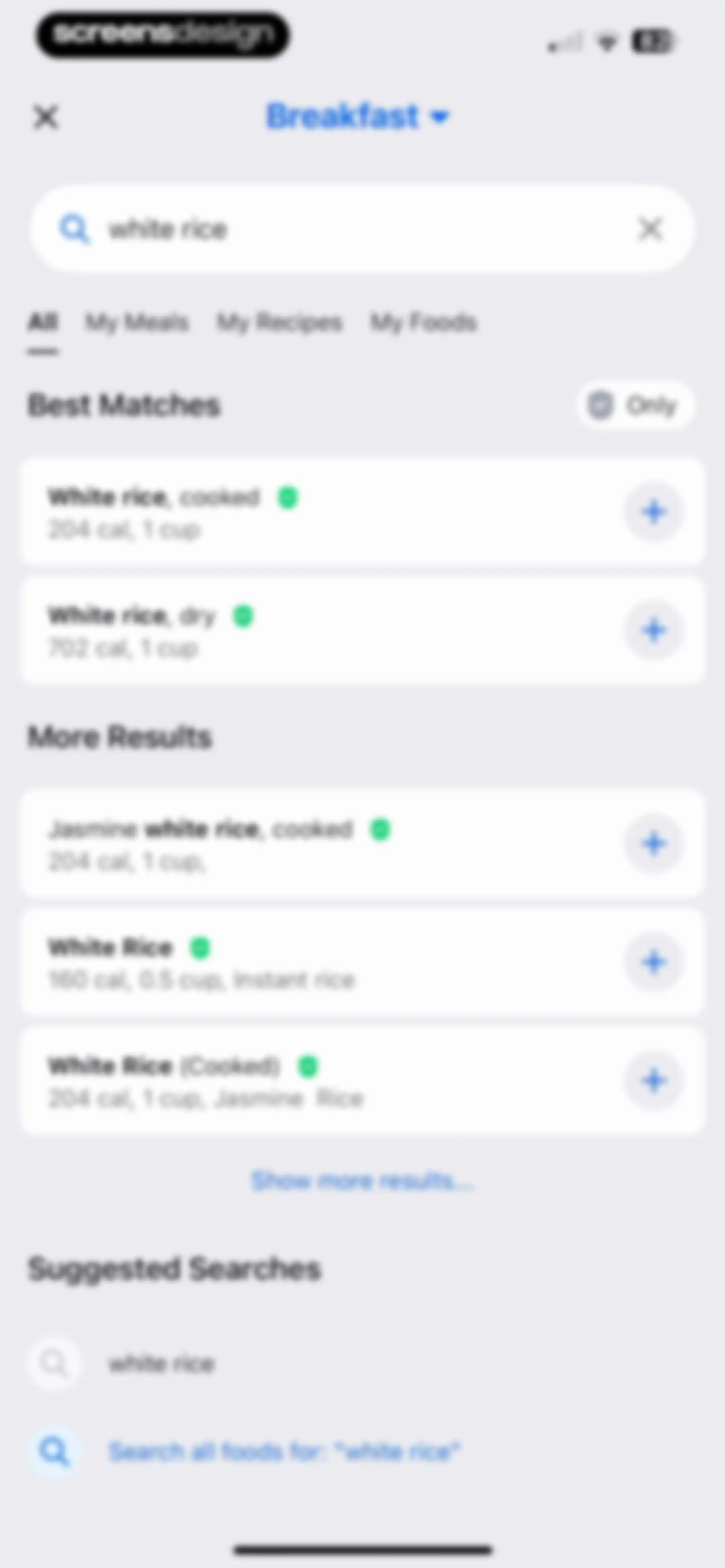 MyFitnessPal: Calorie Counter screen 105