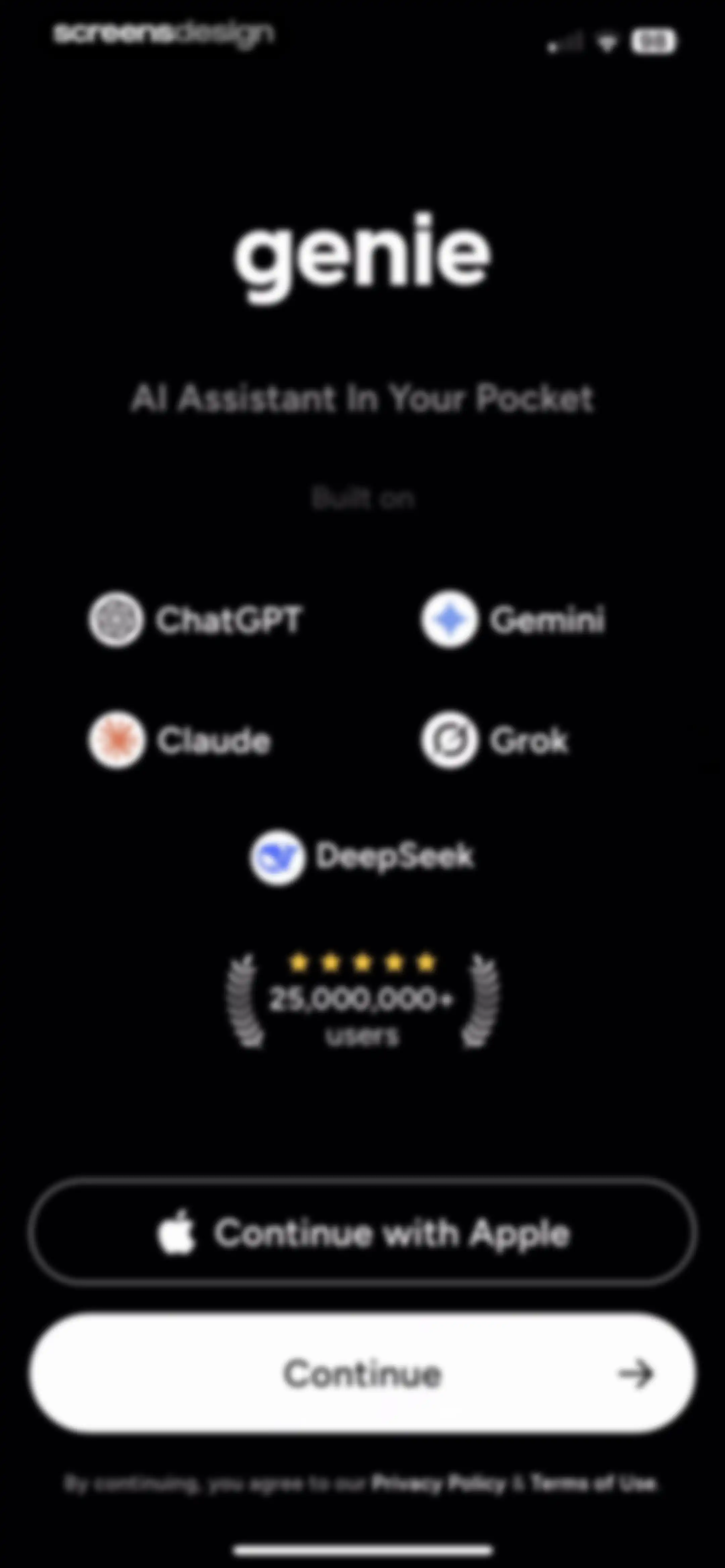 Chatbot AI Assistant - Genie screen 3