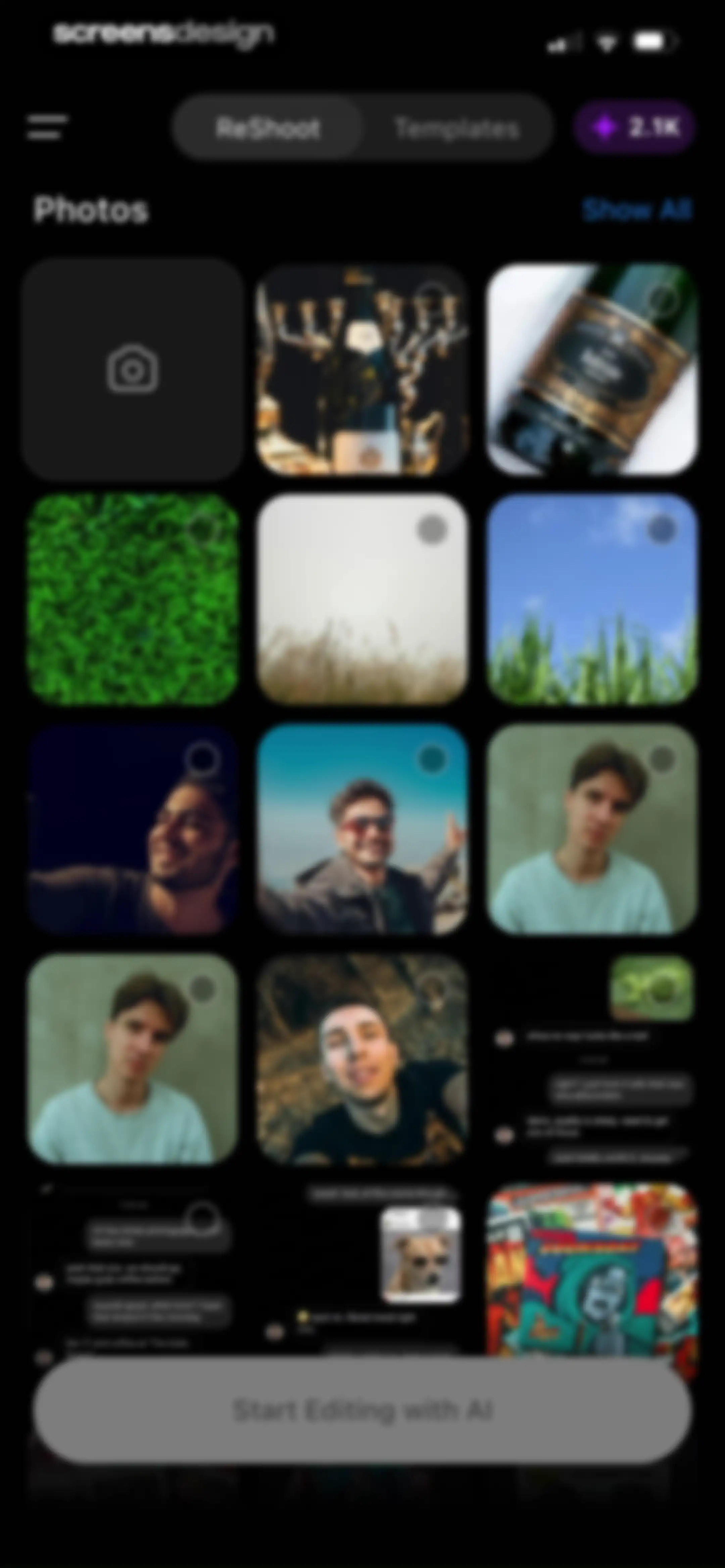 ReShoot: AI Photos & Edits screen 16