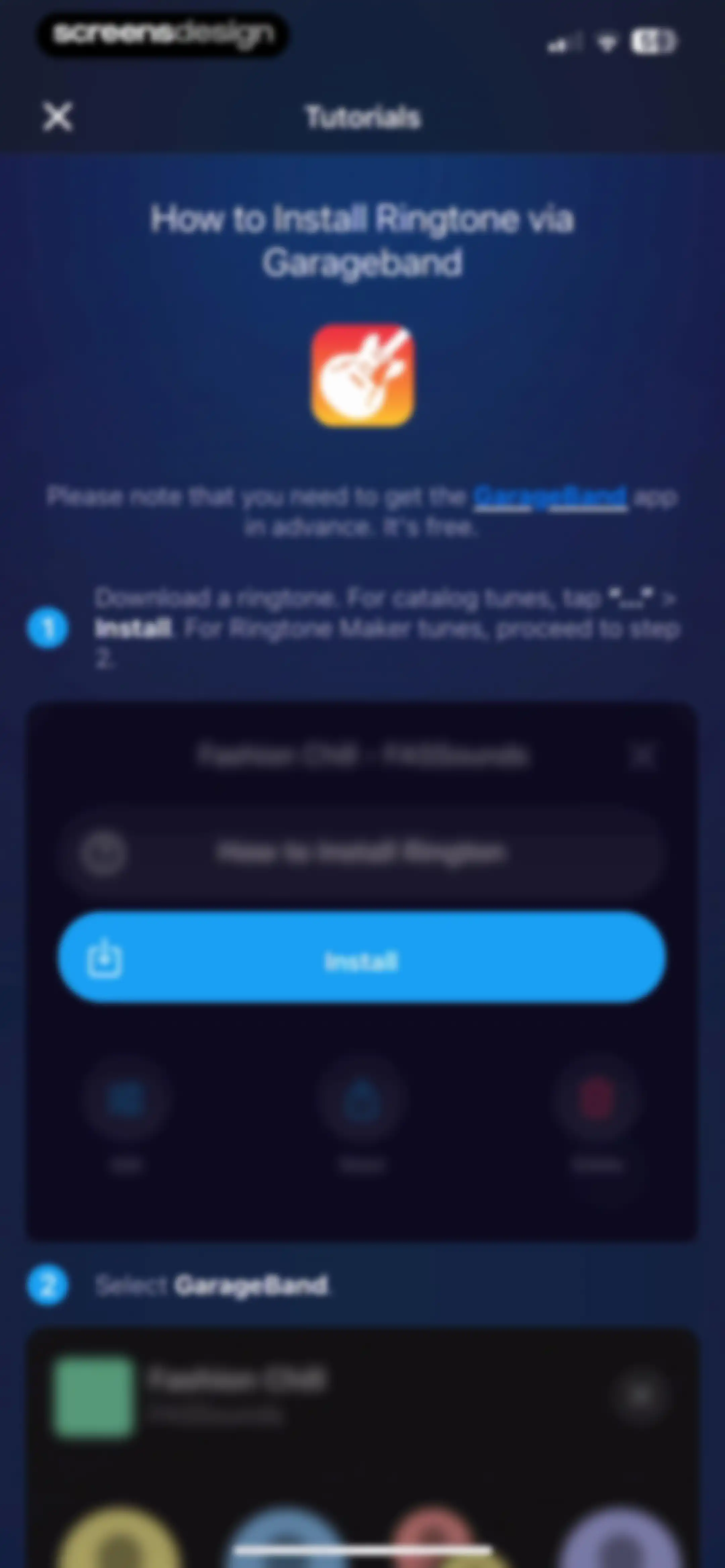 Ringtones for iphone: Ringtune screen 14