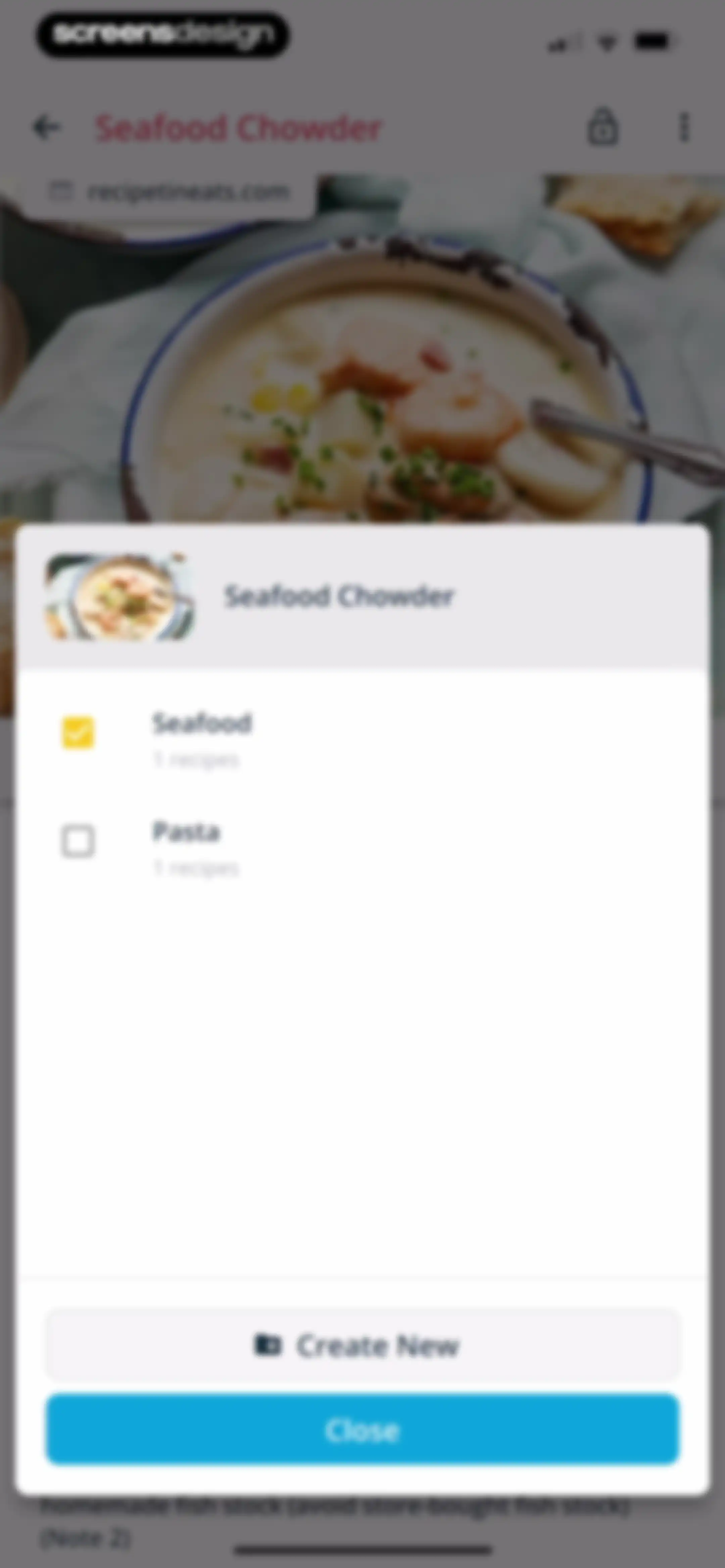 Stashcook: Recipe Keeper screen 110