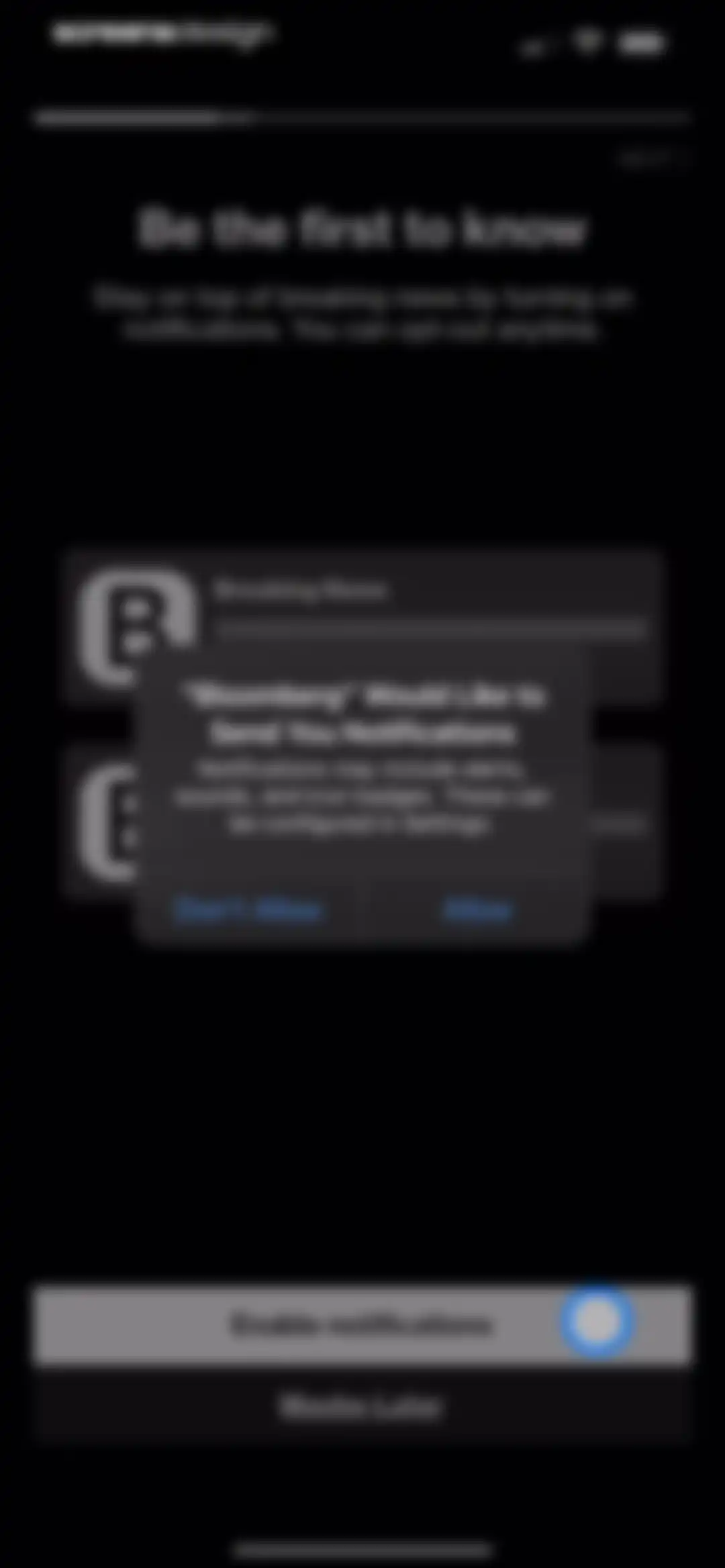 Bloomberg: Business News Daily screen 12