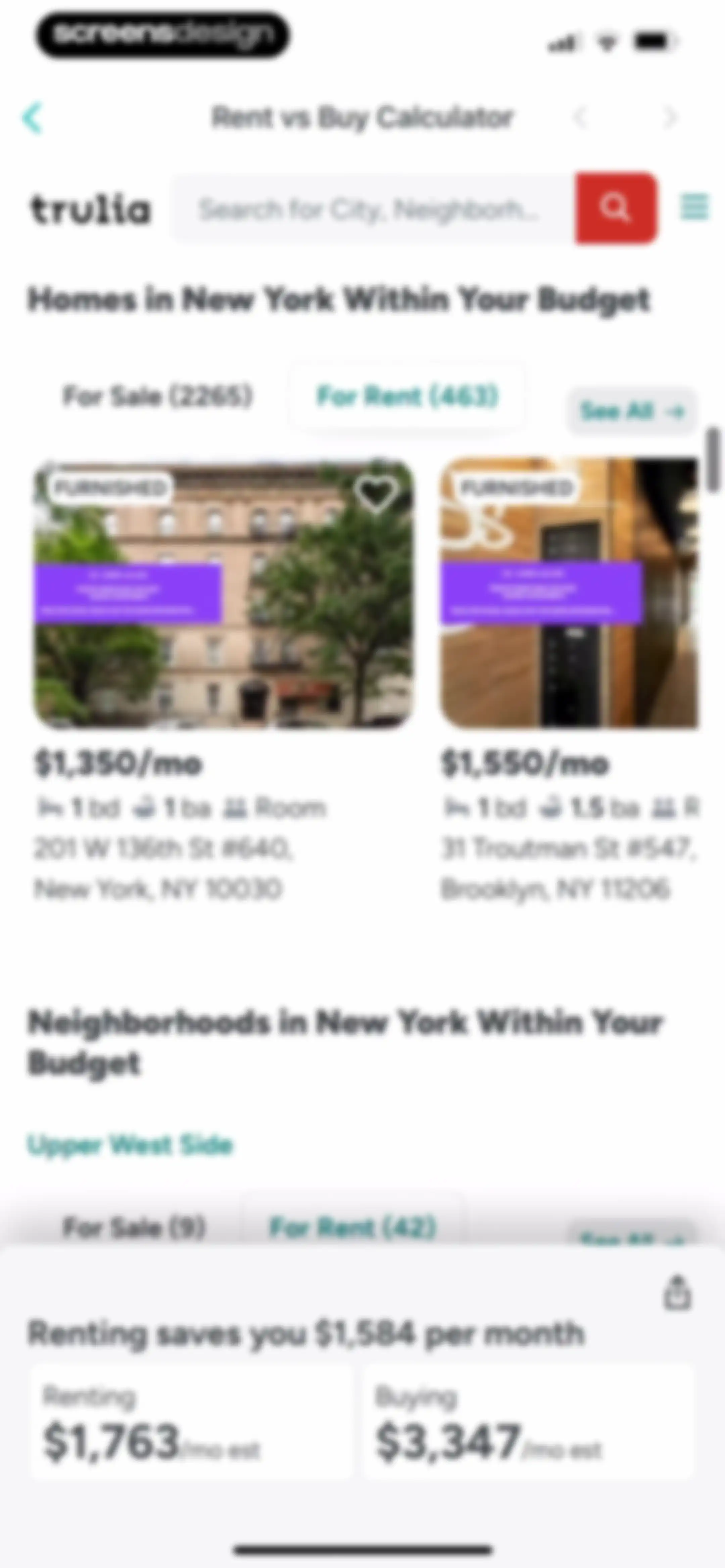 Trulia Real Estate & Rentals screen 115