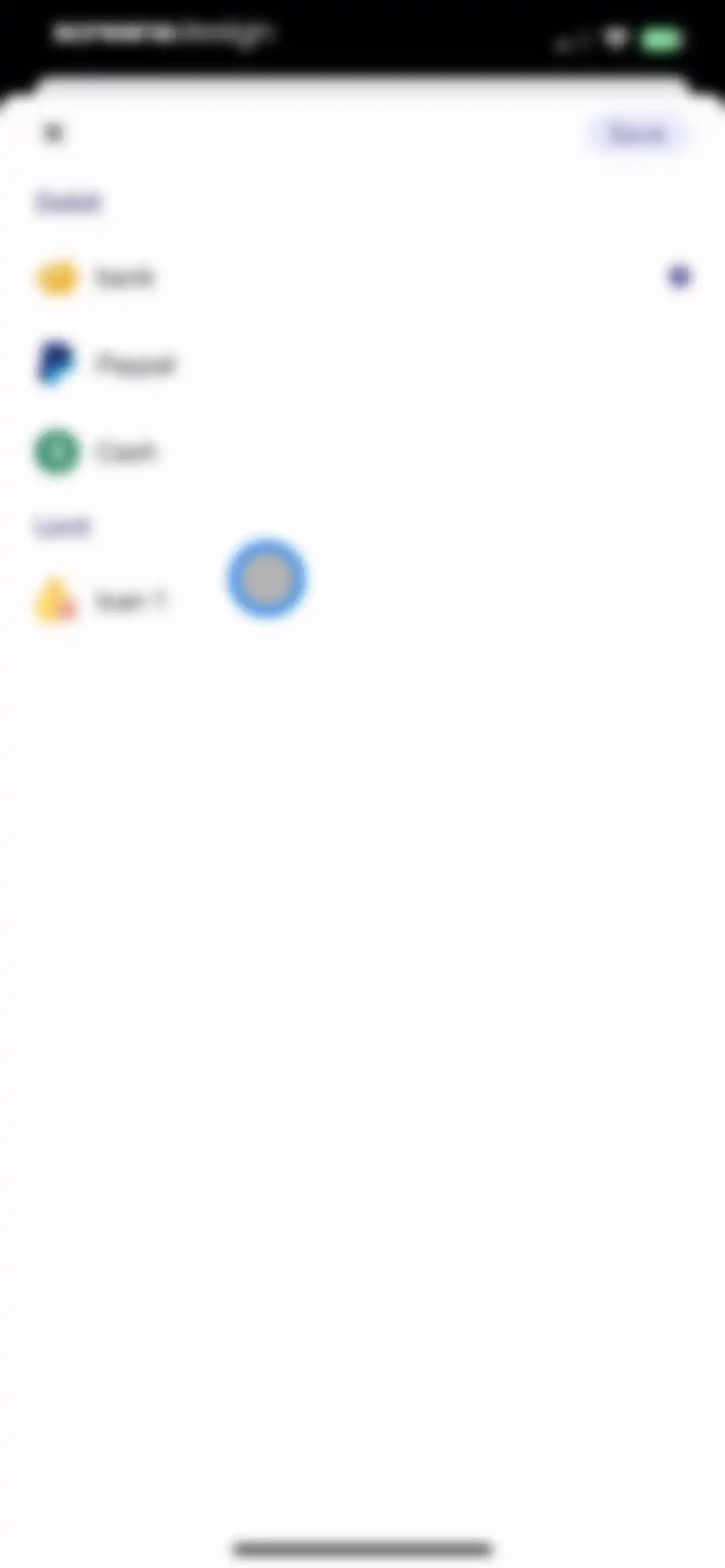 Budget app - spending tracker screen 59