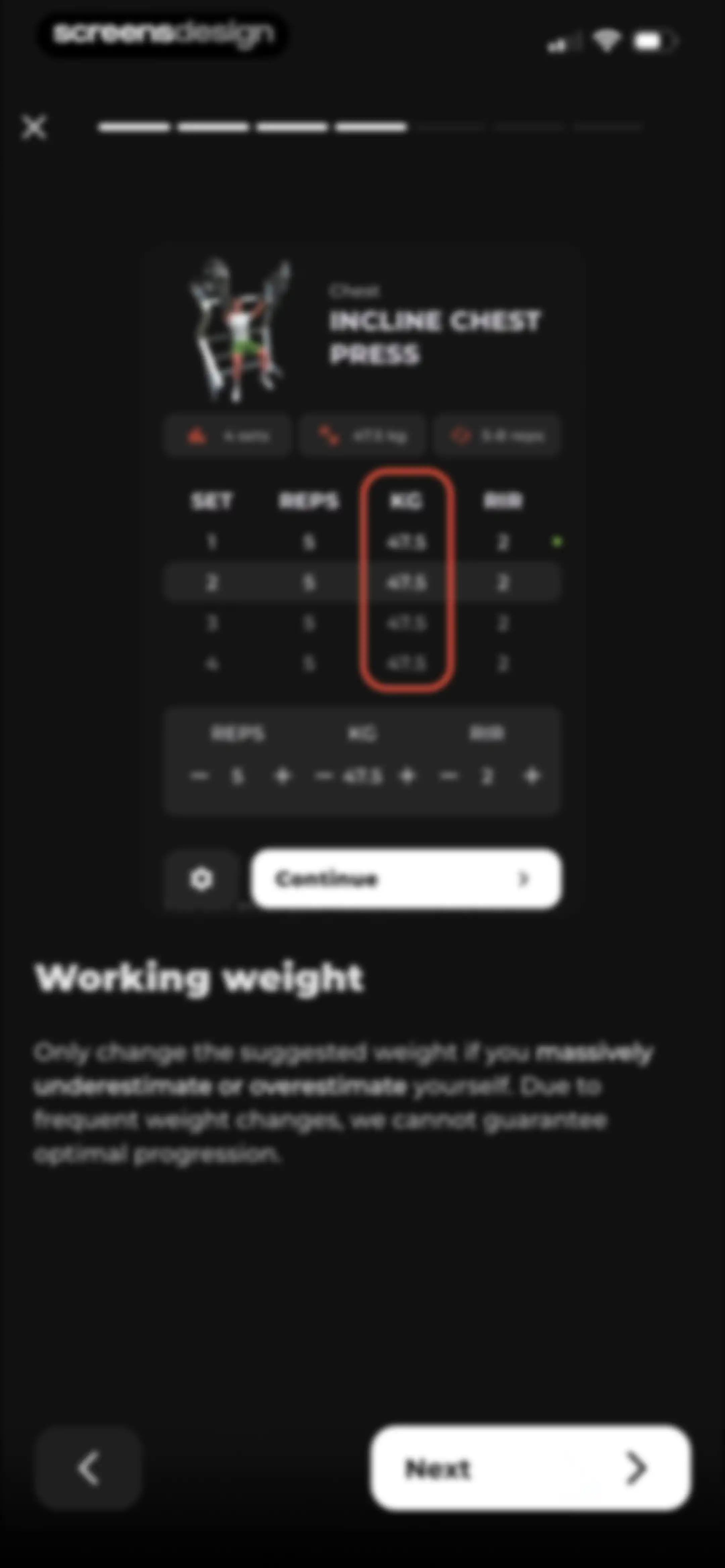 MCI - Personal Training AI screen 75