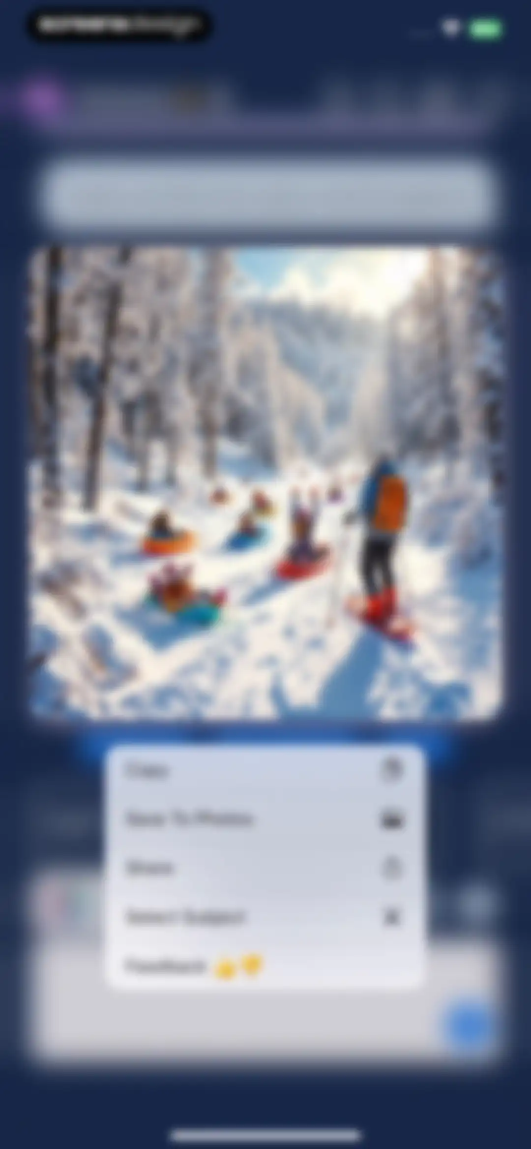 AI Assistant: Images & Writing screen 25