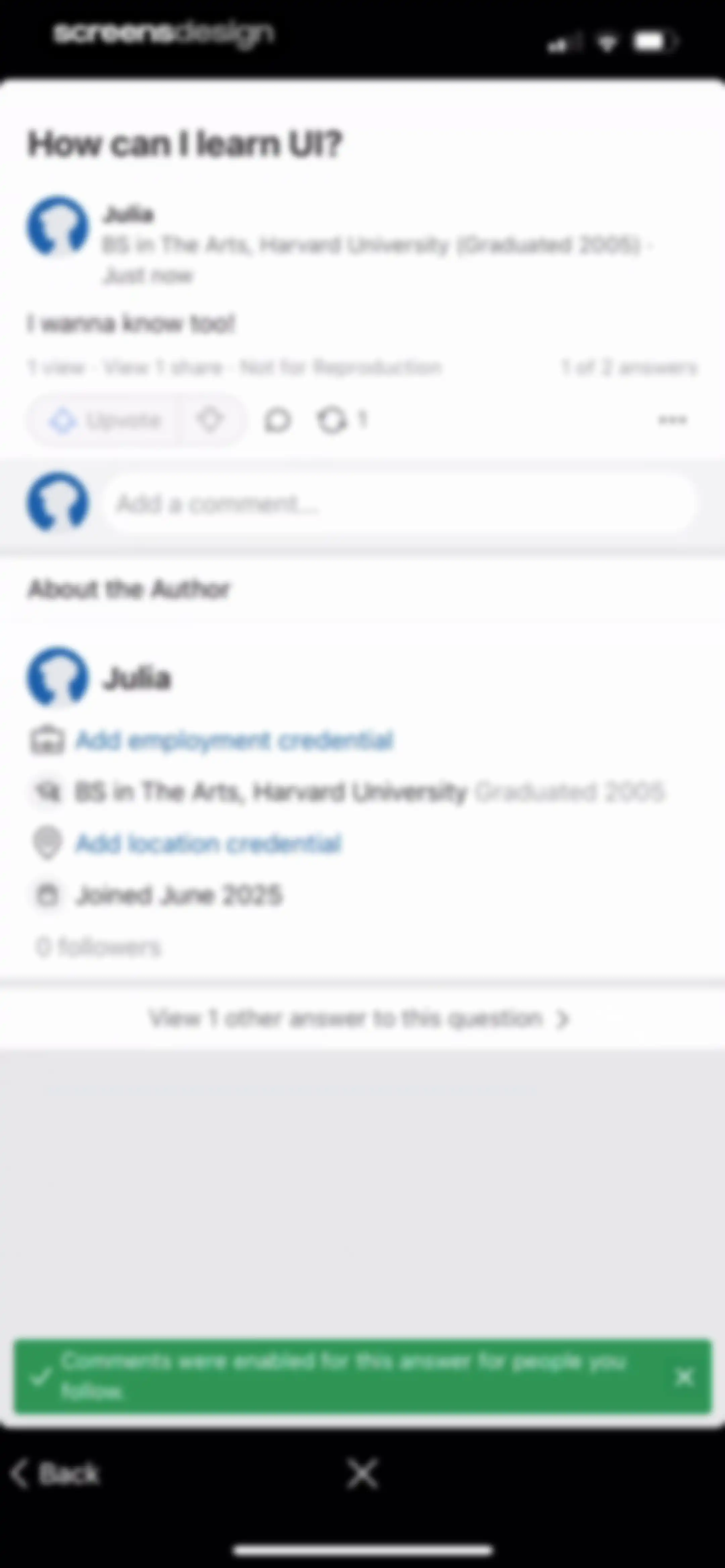 Quora screen 40