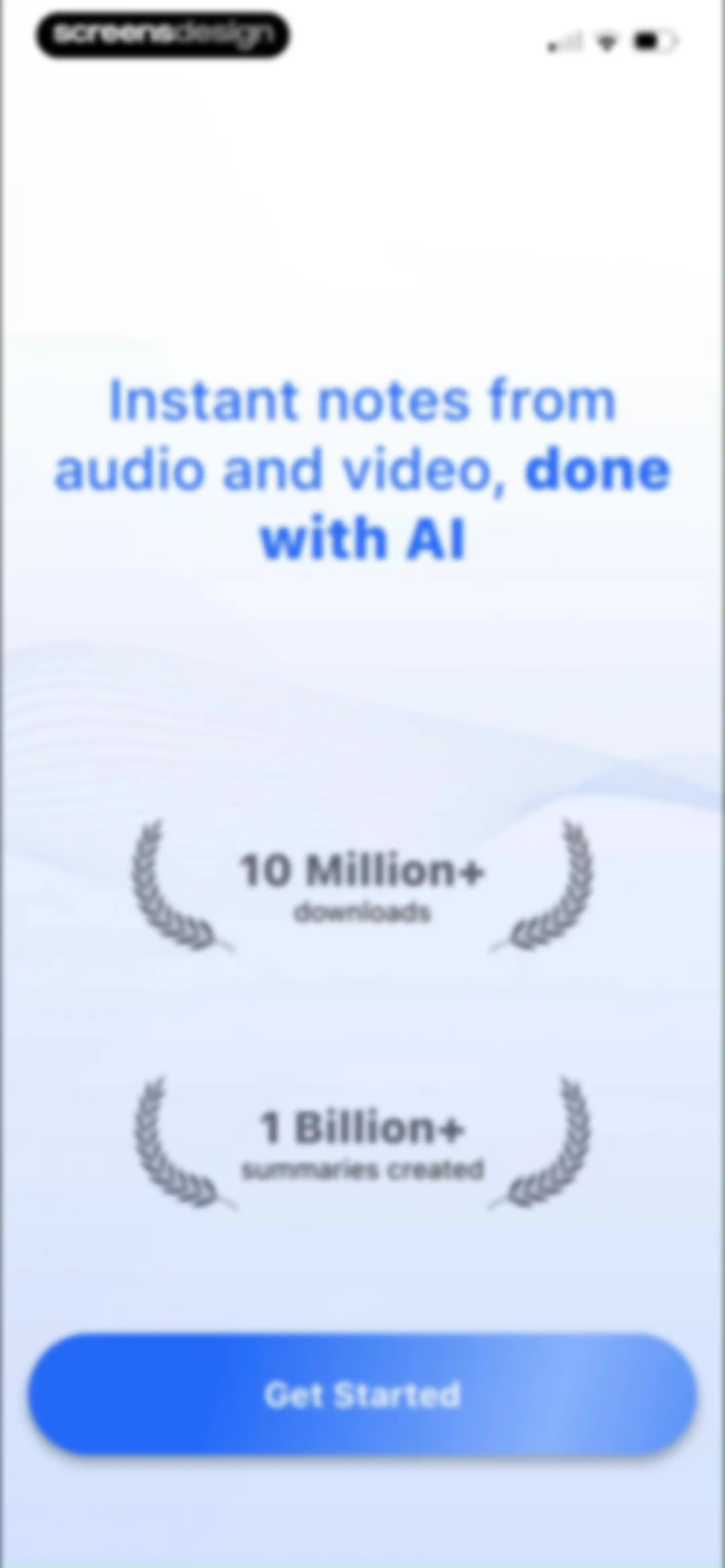 Summary - AI Note Taker screen 9