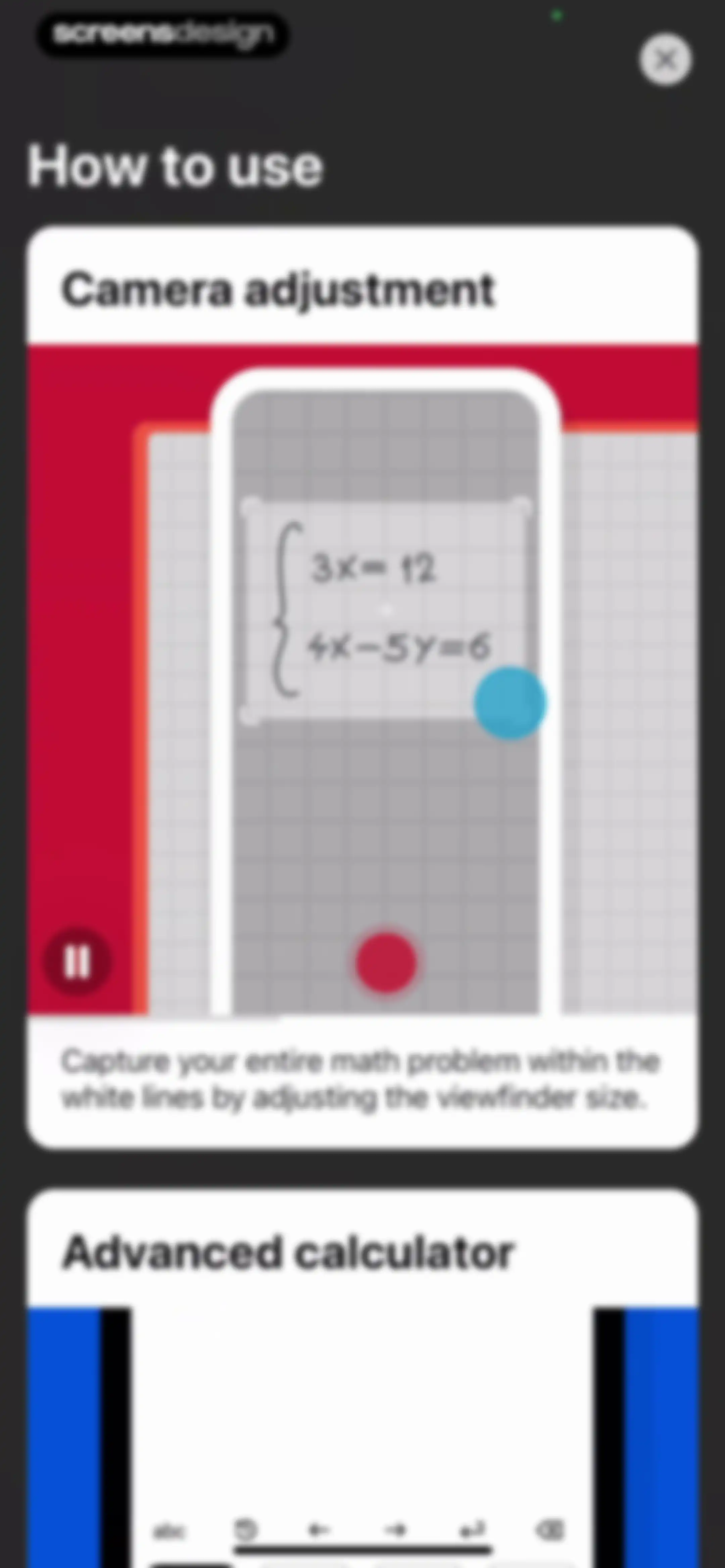 Photomath screen 73