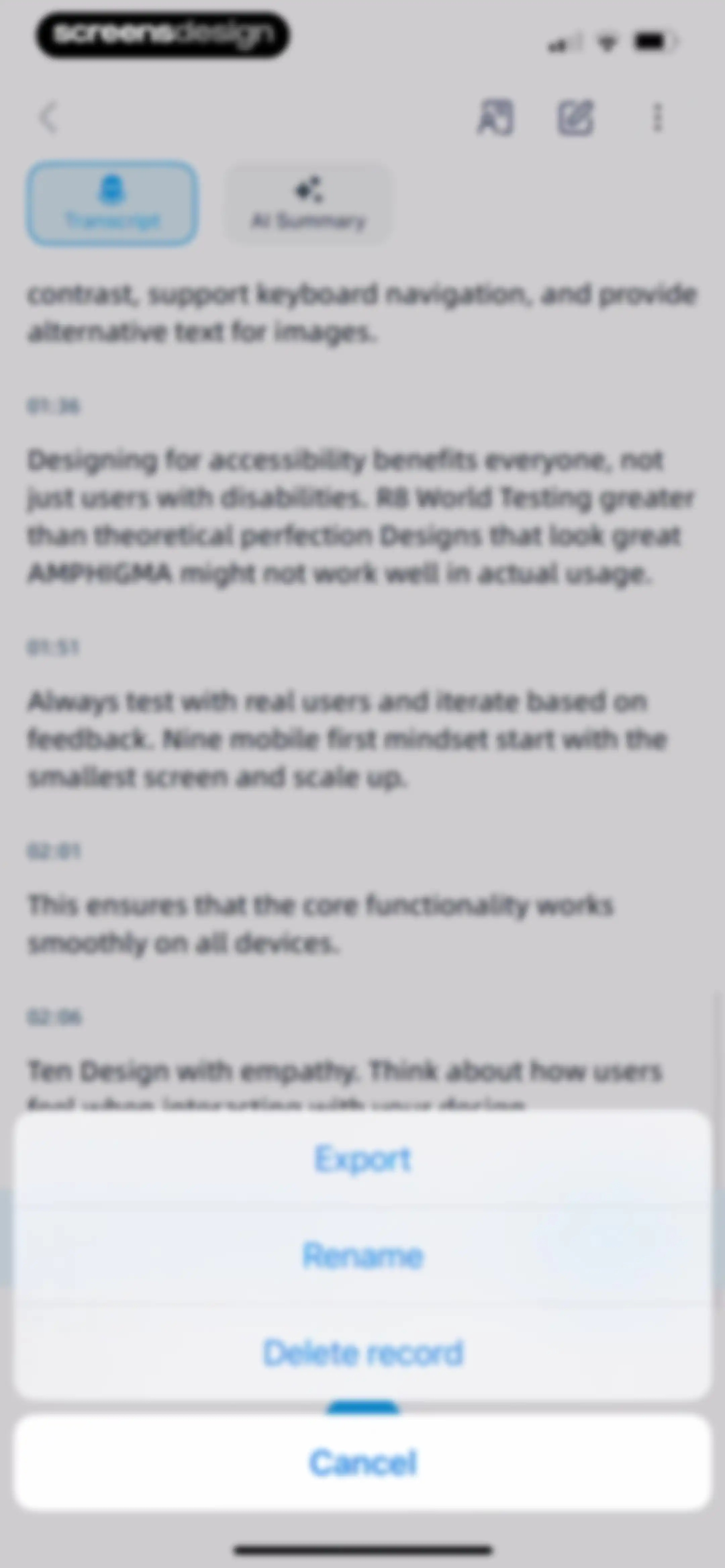 iTranscribe - Audio to Text screen 60