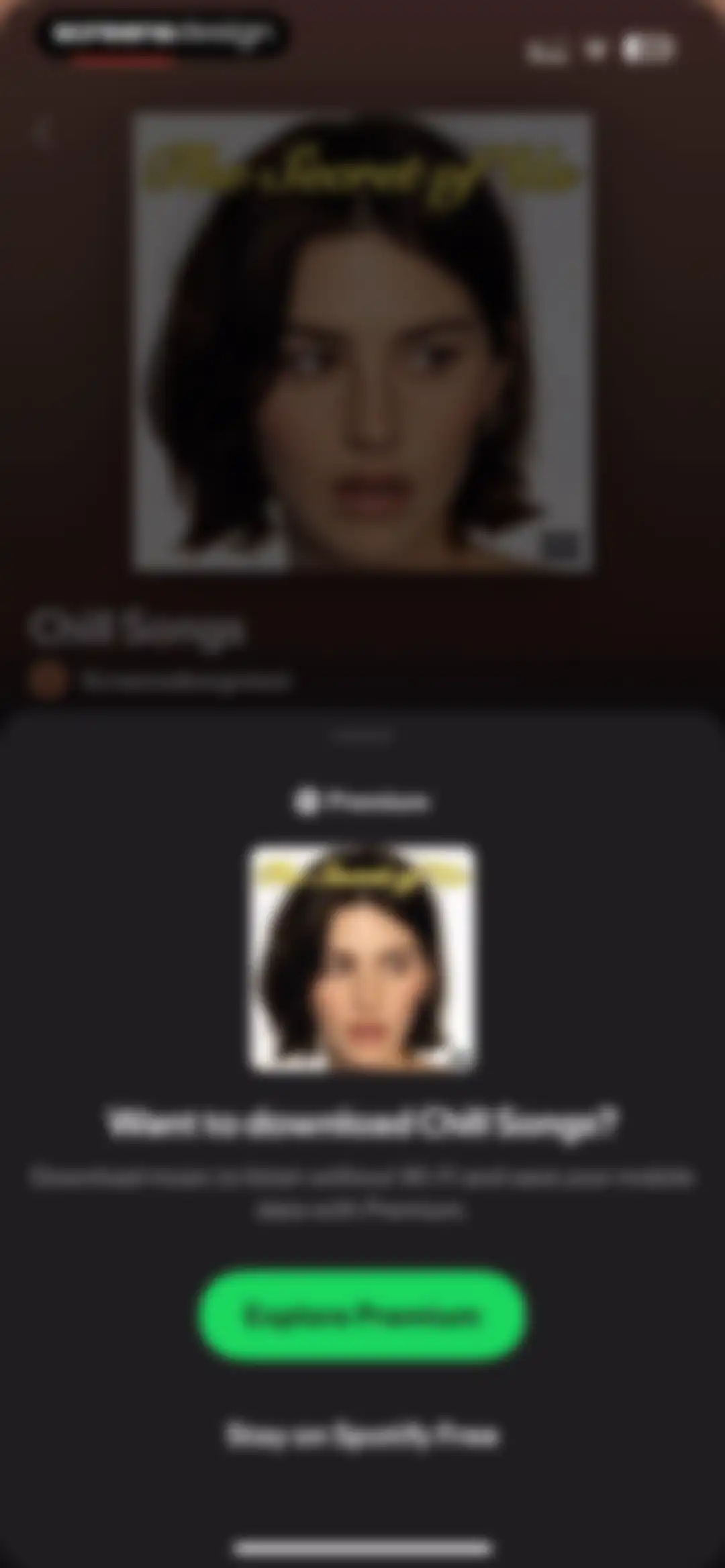 Spotify: Music and Podcasts screen 95