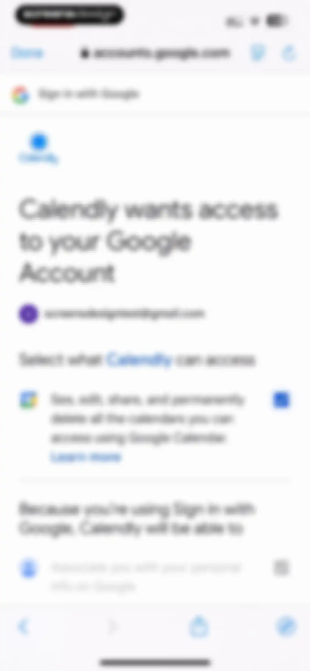 Calendly Mobile screen 8