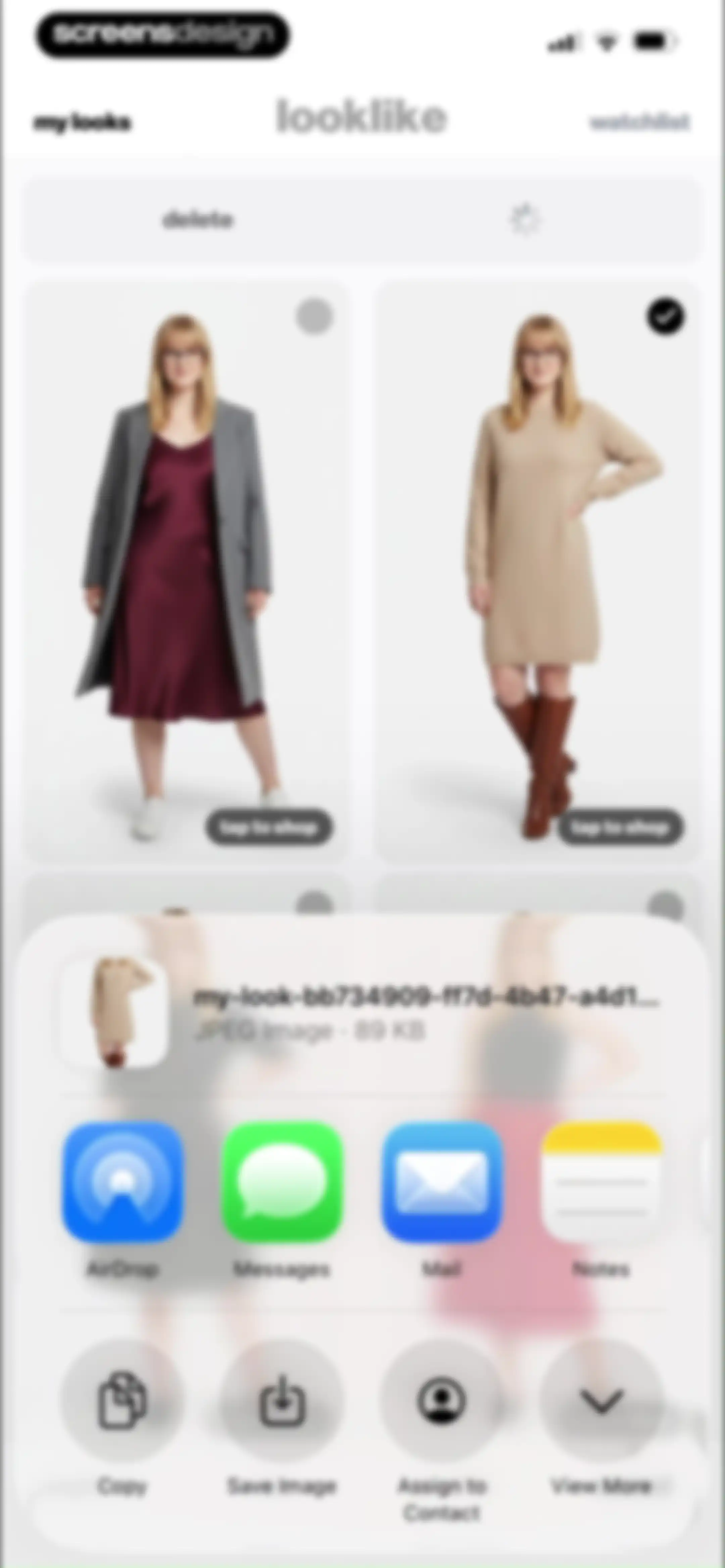 looklike: swipe fashion on you screen 59