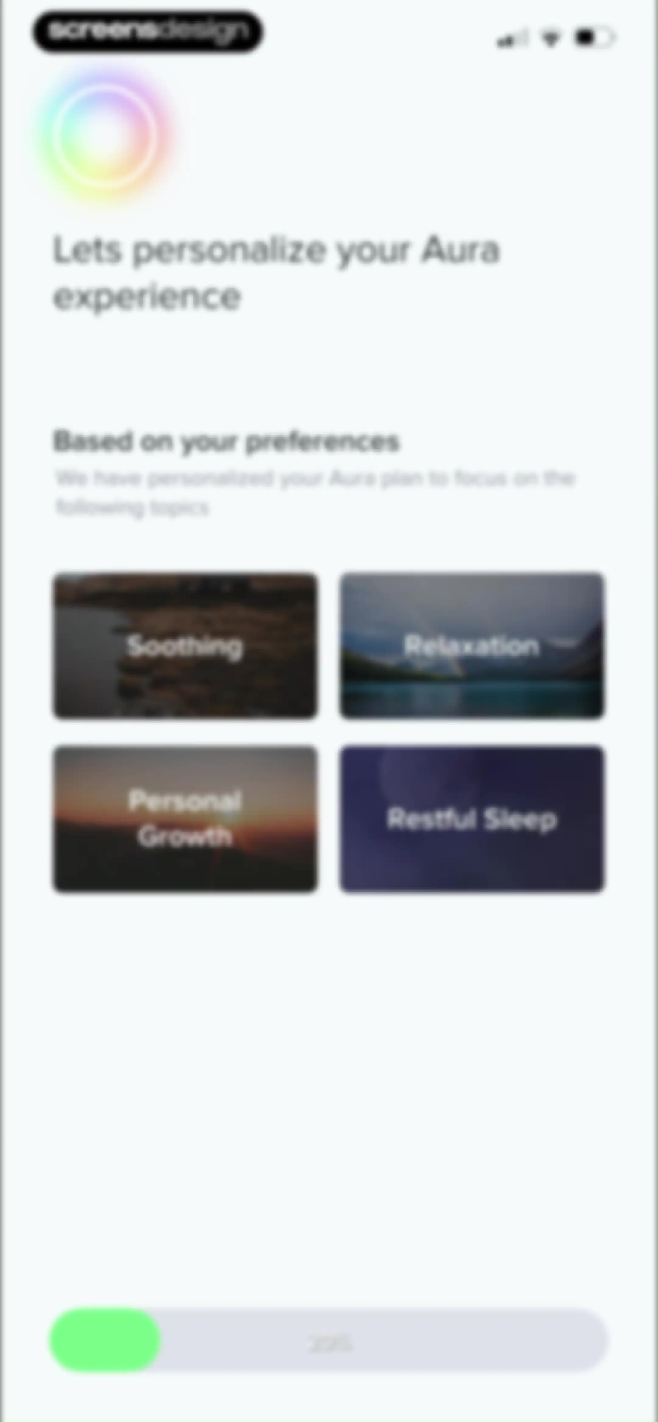 Aura: Meditation & Sleep, CBT screen 22