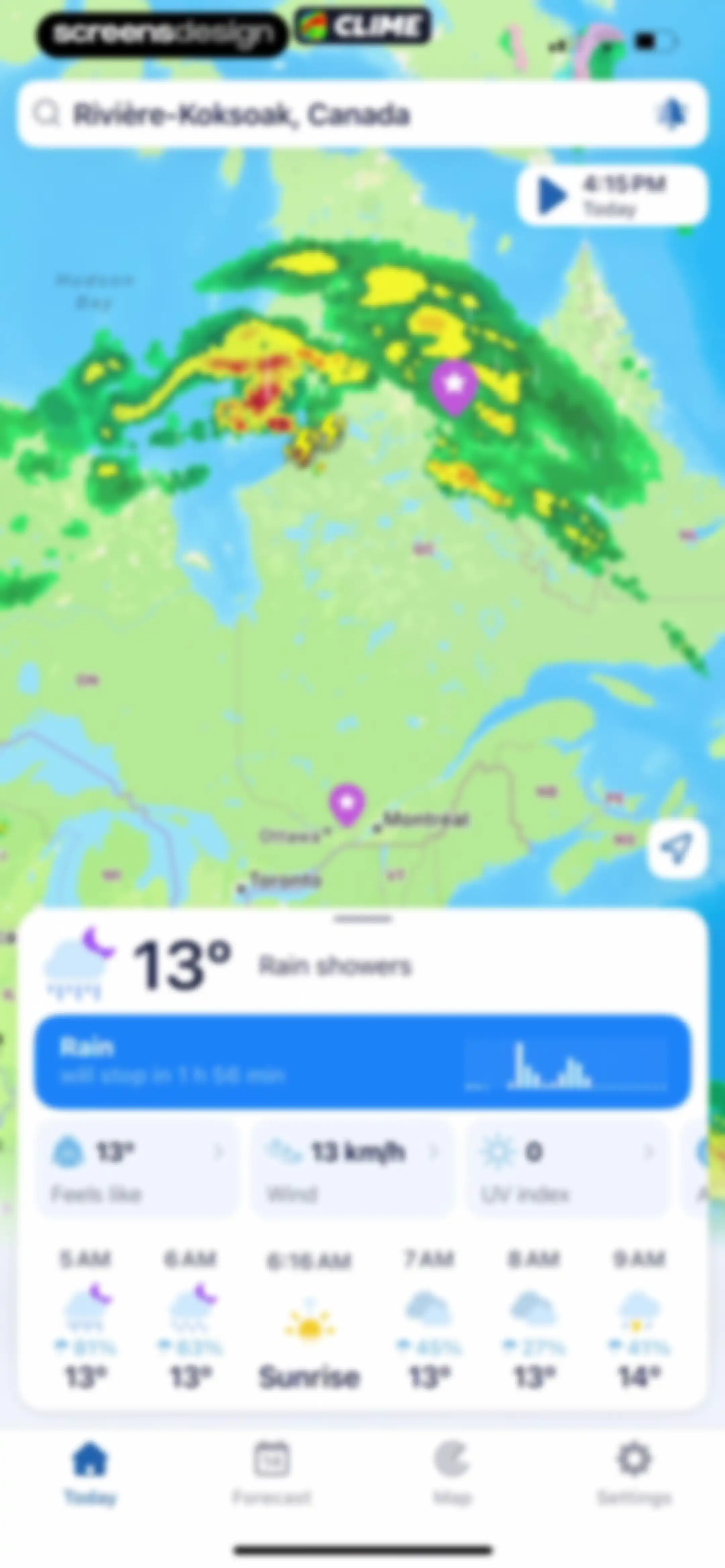 Clime: NOAA Weather Radar Live screen 78