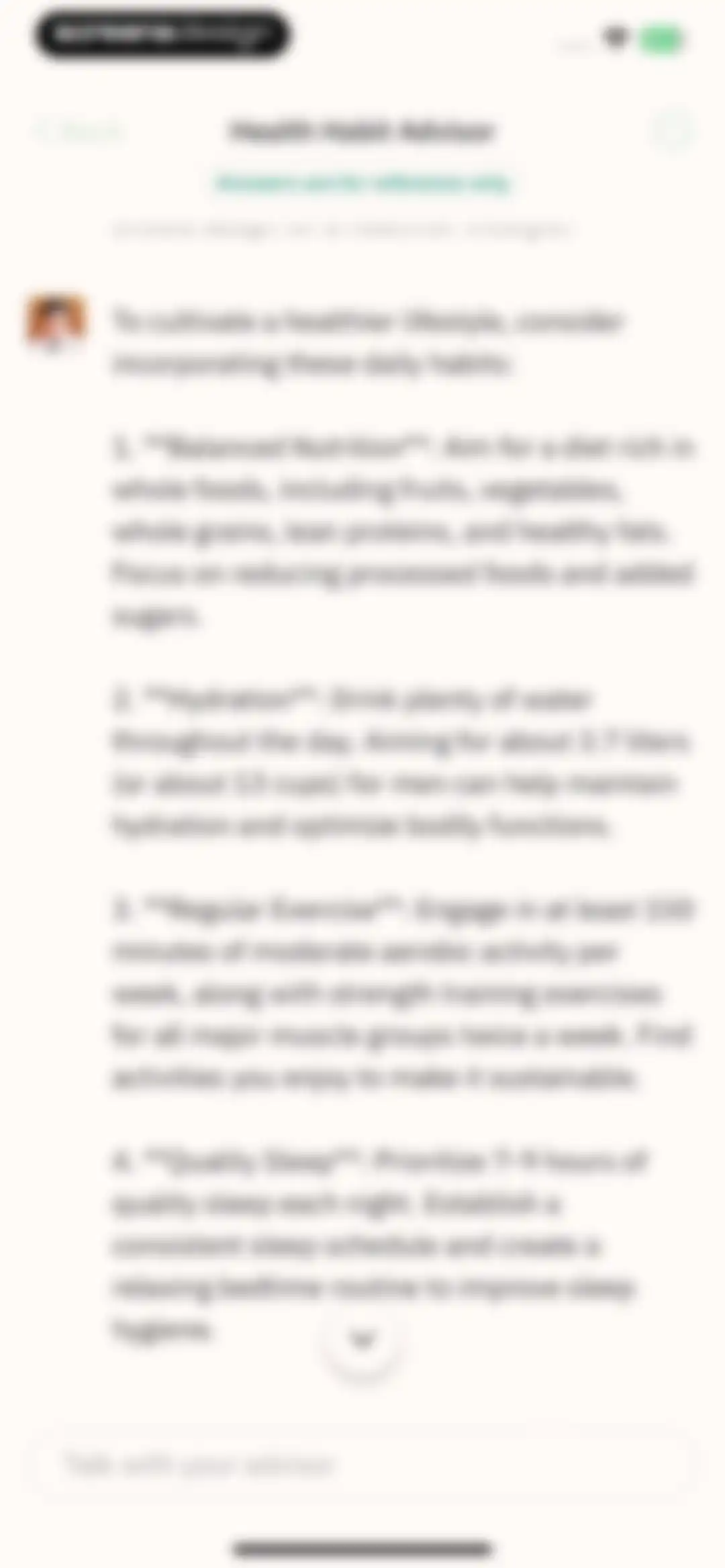 Daily Health - Healthy Routine screen 124