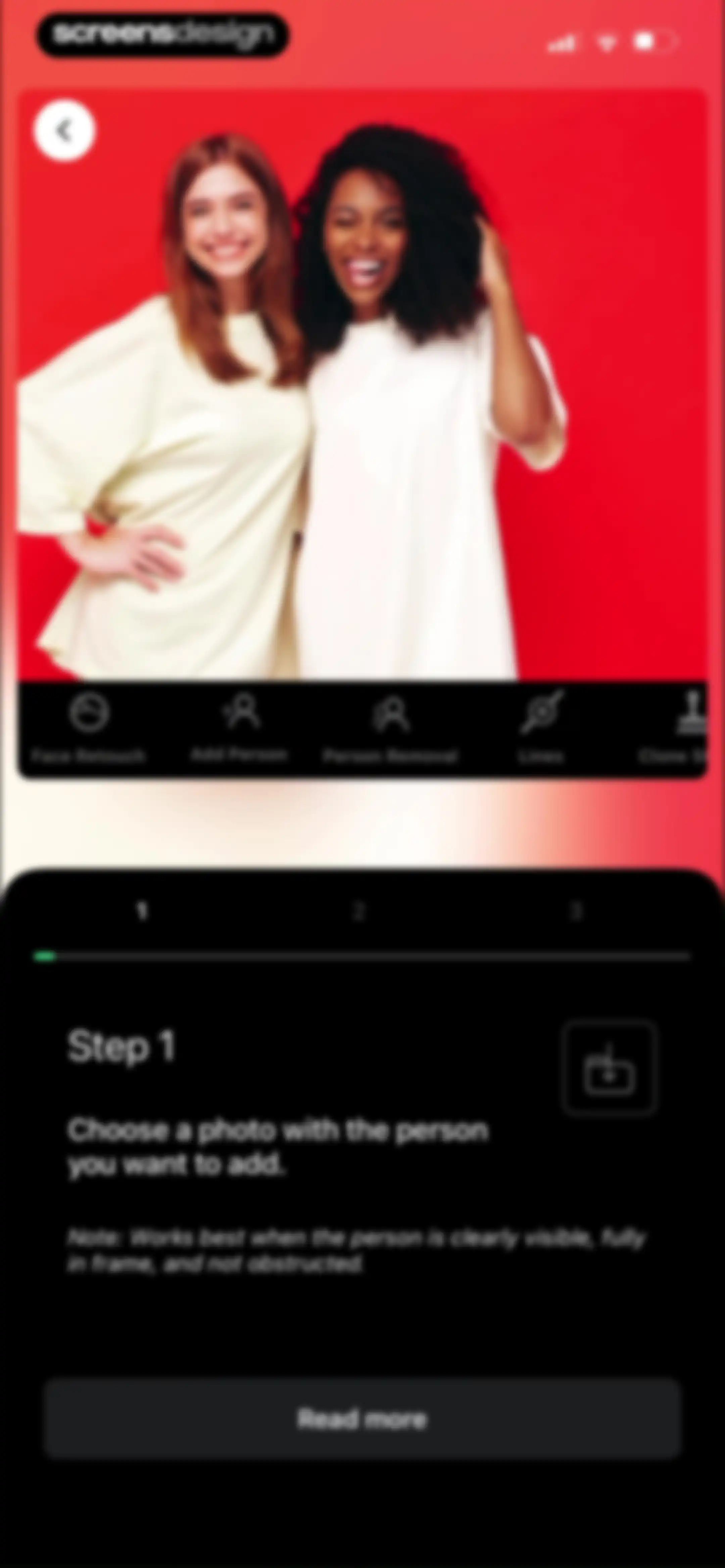 TouchRetouch screen 87