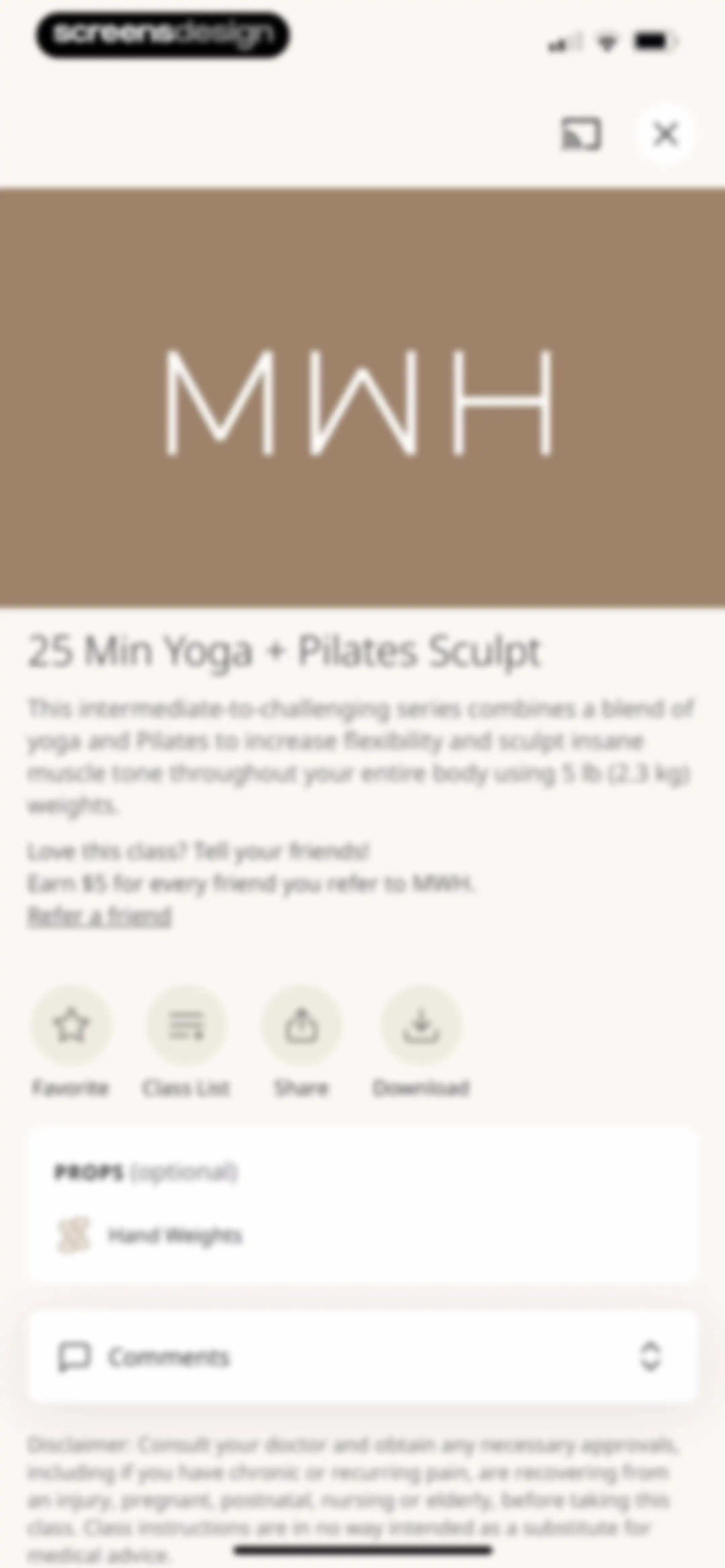 MWH: Fitness + Wellness screen 23