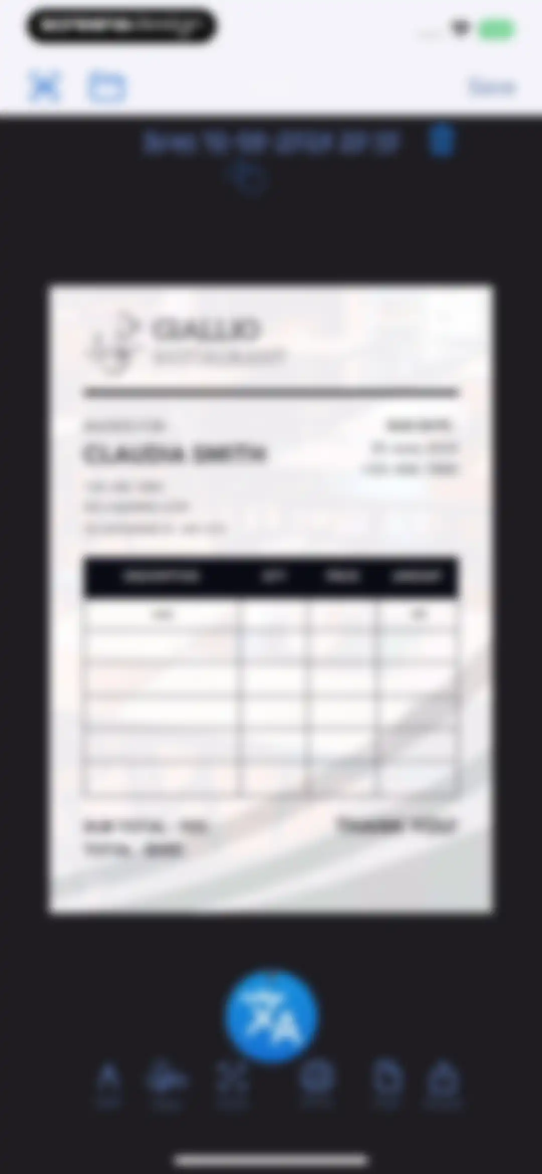 OneDocs Scanner Translator screen 30