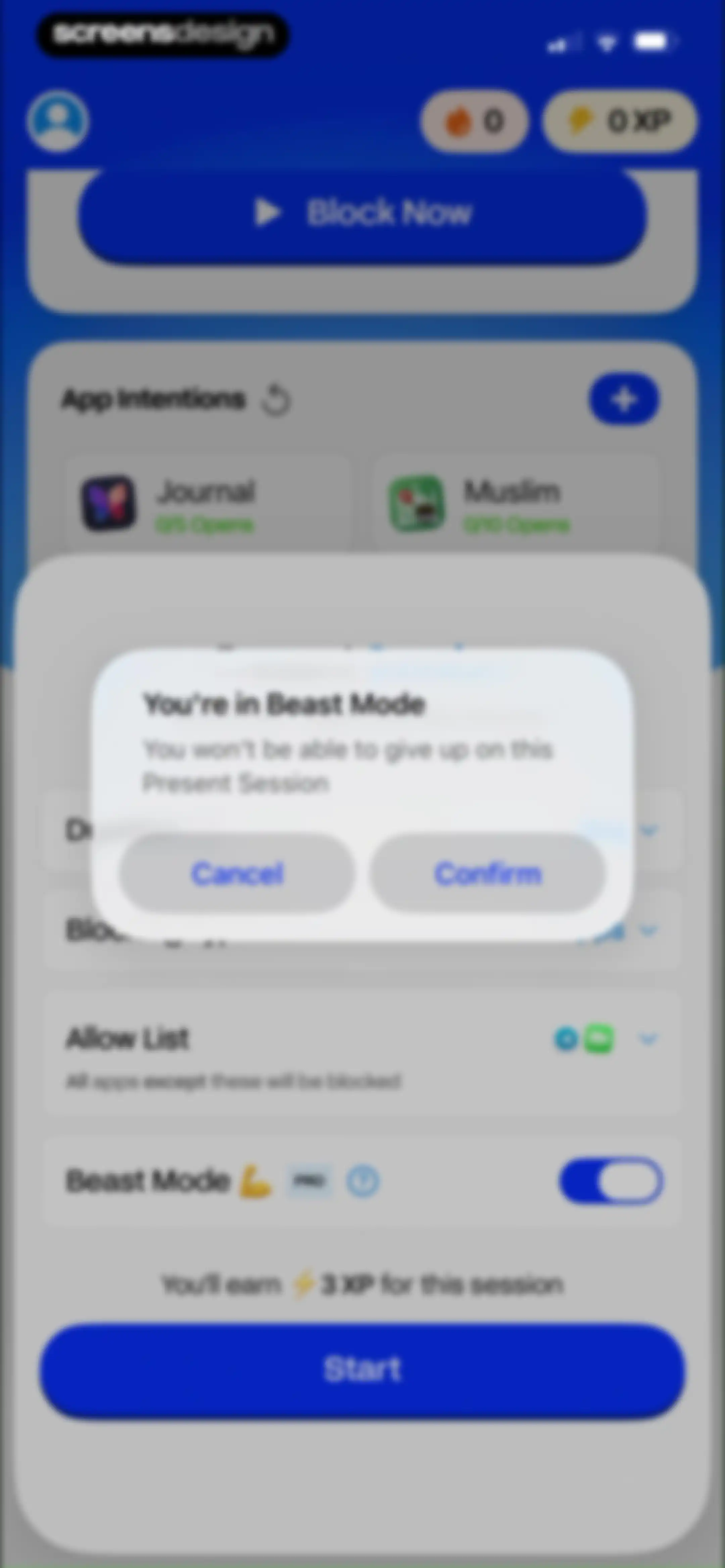 BePresent: Screen Time Control screen 70