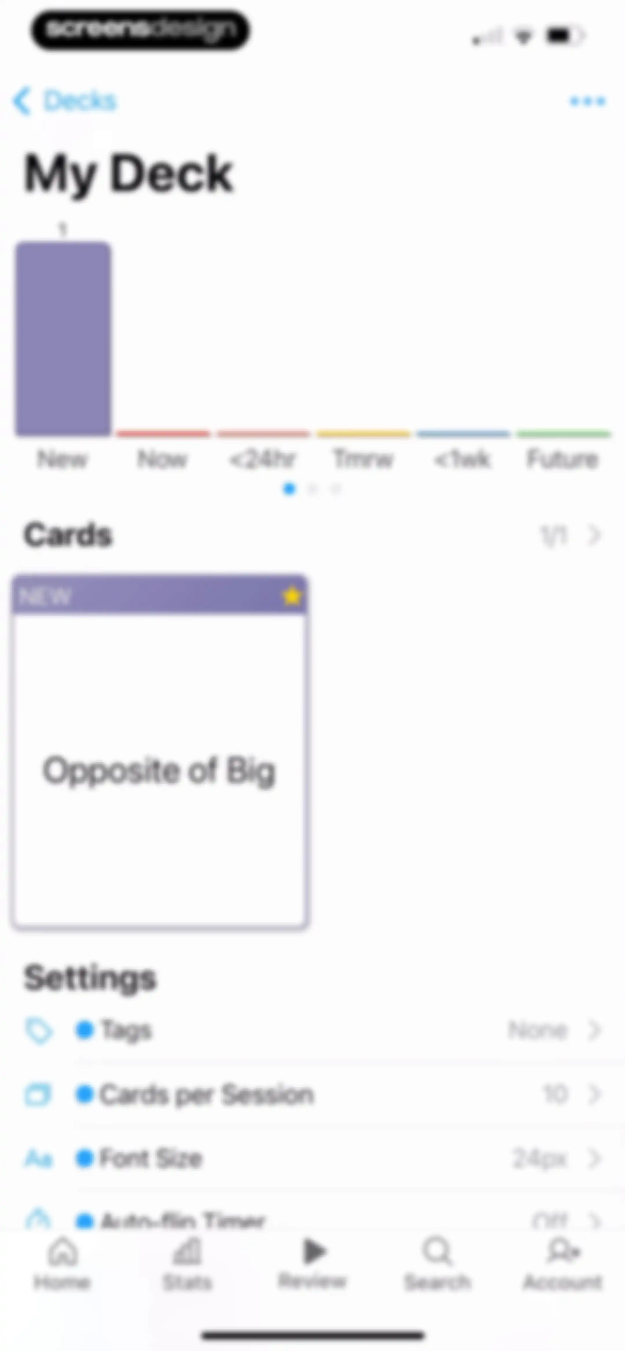 AlgoApp - Flashcards screen 31