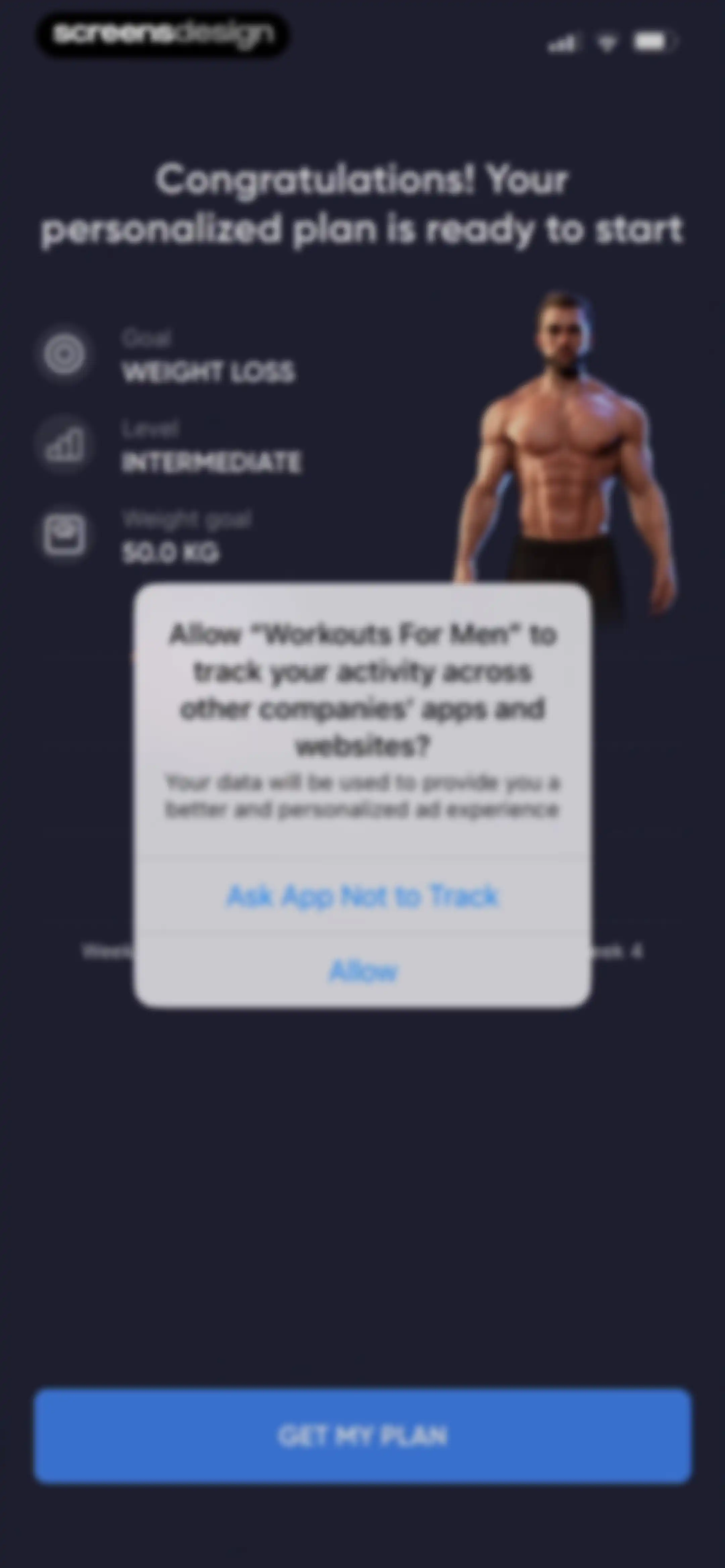 Workouts For Men: Gym & Home screen 29