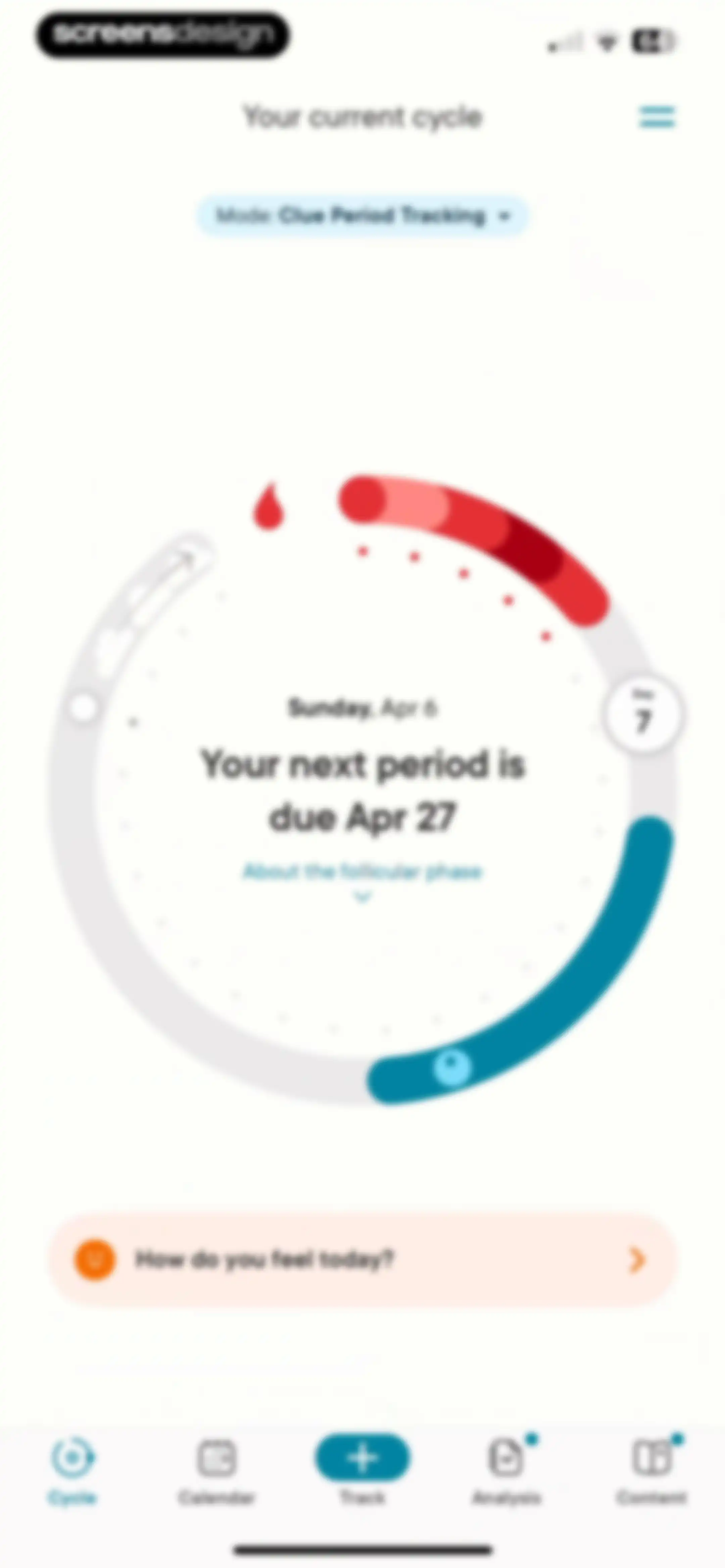 Clue Period & Cycle Tracker screen 38