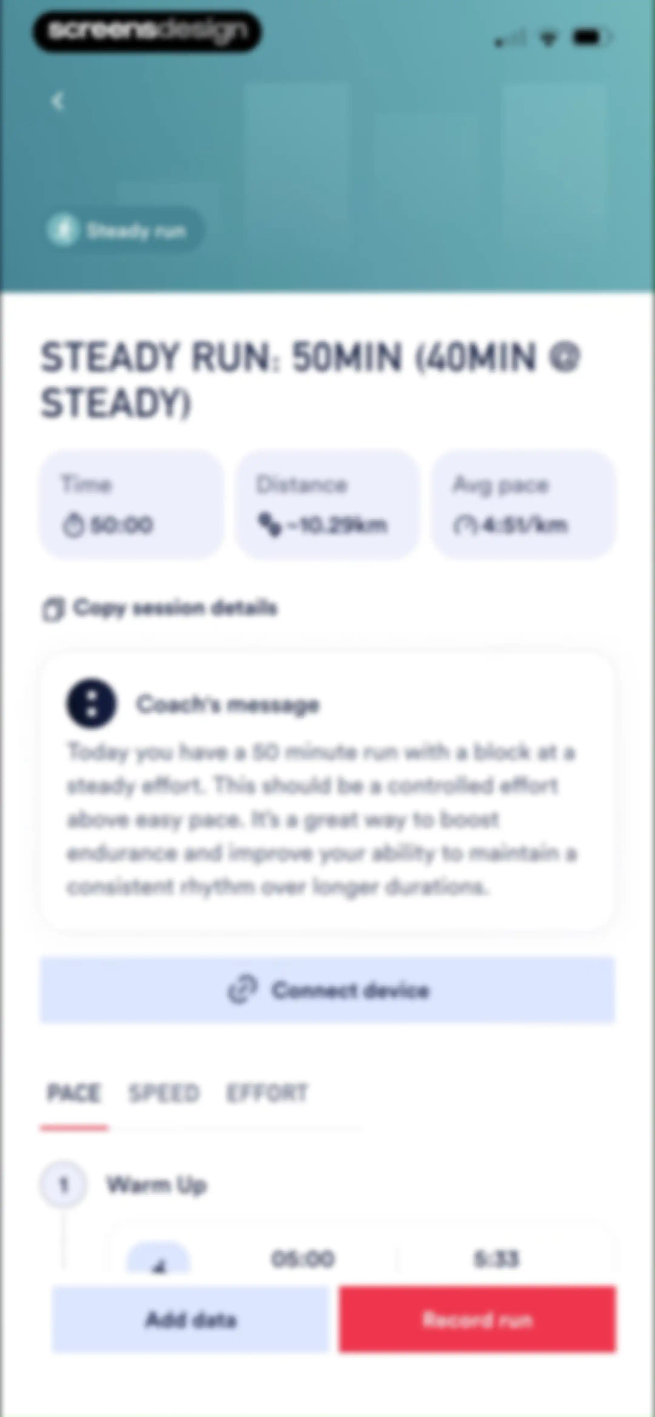 Coopah: The Run Coaching App screen 87