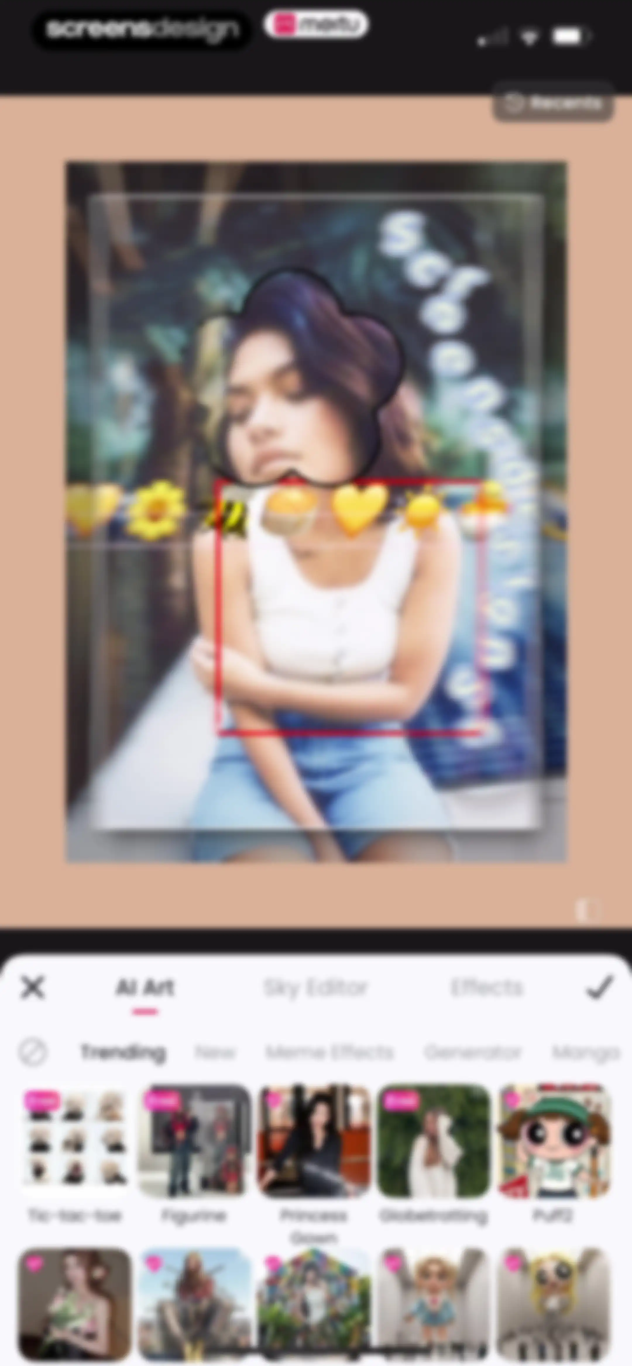 Meitu AI Photo & Video Editor screen 109