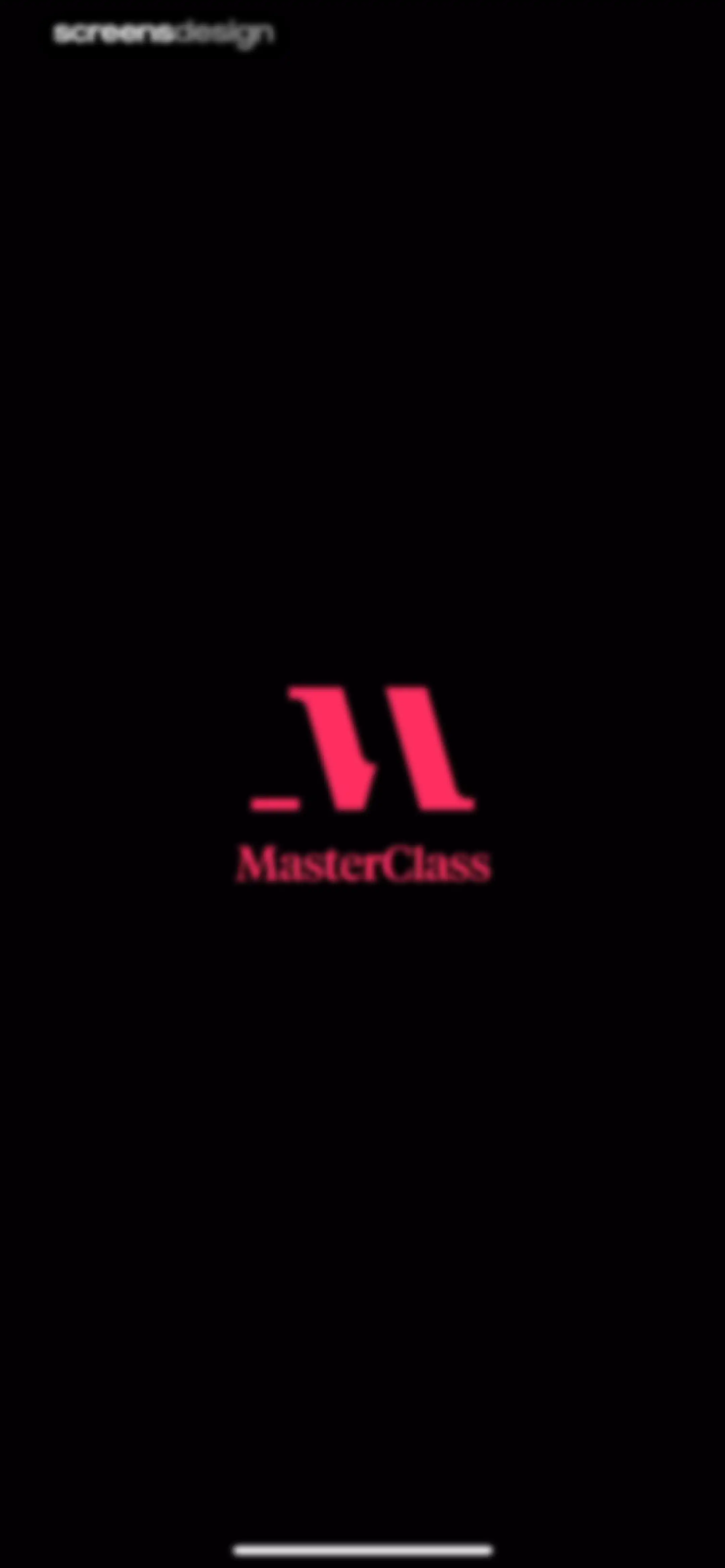 MasterClass: Online Classes screen 1